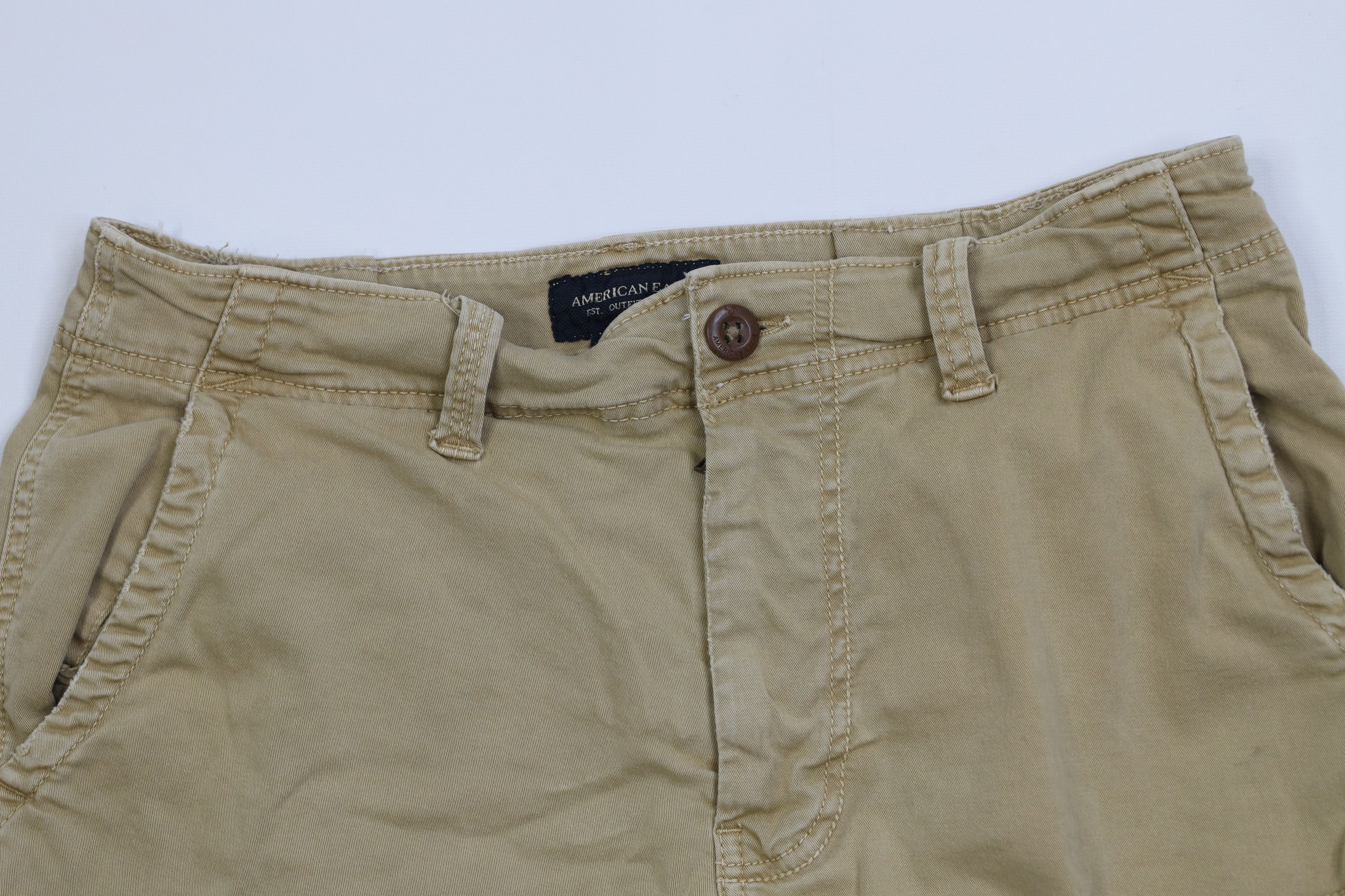 American Eagle Outfitters Vintage Y2K American Eagle Outfitters Cargo Shorts Brown Size US 32 / EU 48 - 2 Thumbnail