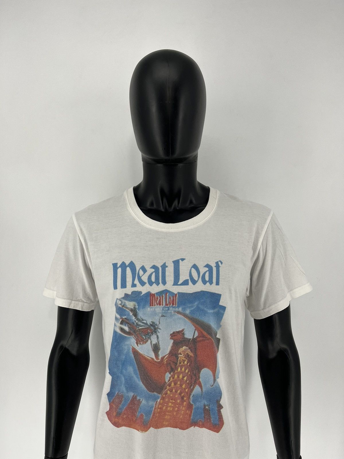 Band Tees × Vintage Vintage 90s Meat Loaf Bat Out Of Hell World Tour Tee Size US M / EU 48-50 / 2 - 1 Thumbnail