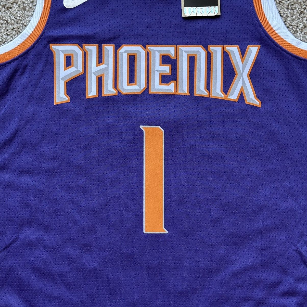 Nike PHOENIX SUNS DEVIN BOOKER 1 ICON SWINGMAN BASKETBALL JERSEY Size US L / EU 52-54 / 3 - 5 Thumbnail