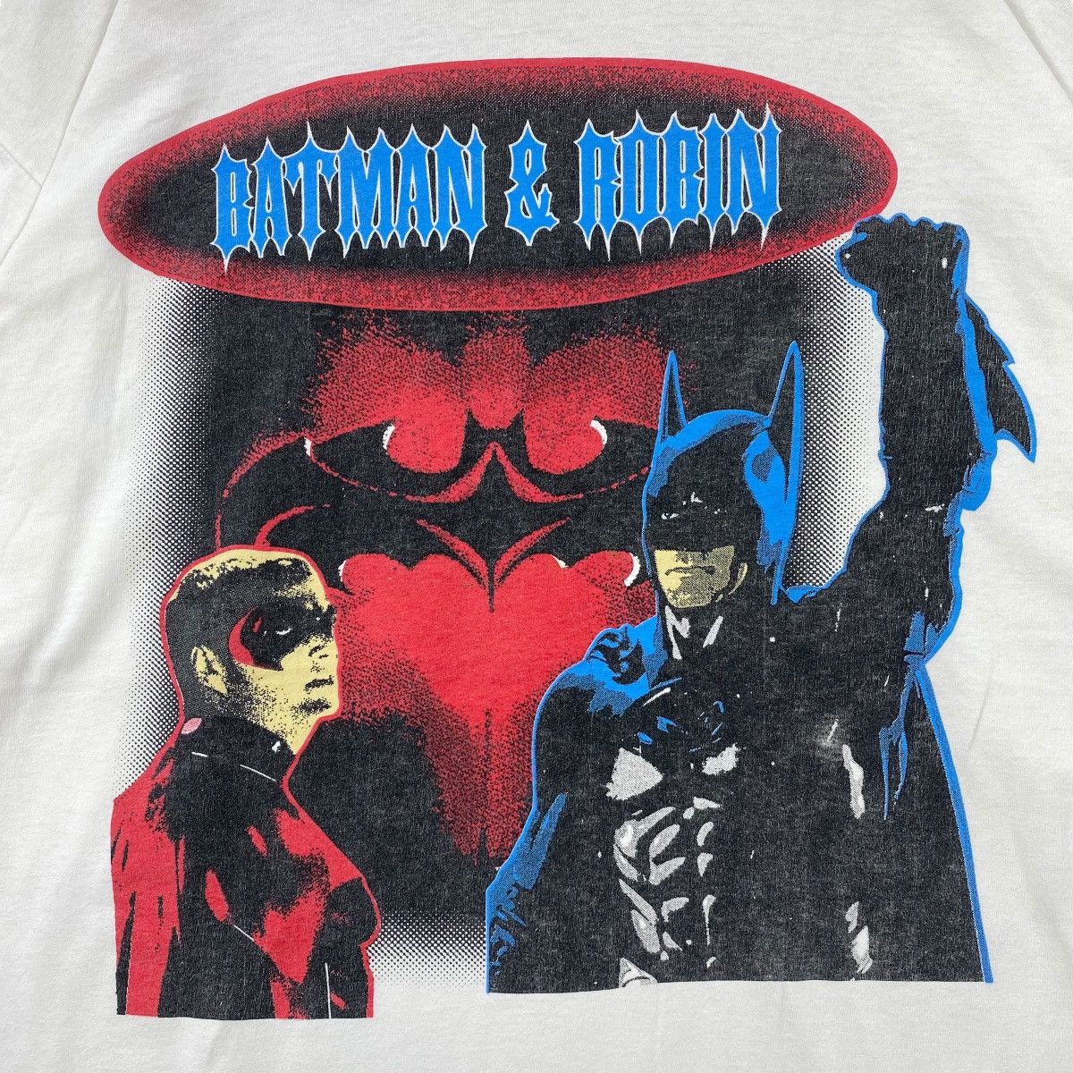 DC Comics × Vintage Vintage 90's BATMAN & ROBIN Movie Promo Tee Shirt Large Size Size US L / EU 52-54 / 3 - 2 Thumbnail