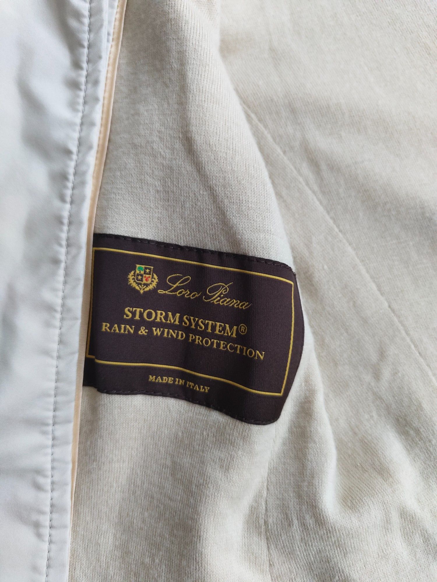 Loro Piana Beige Storm System Lightweight Doublet Breasted Jacket Size XS / US 0-2 / IT 36-38 - 7 Thumbnail