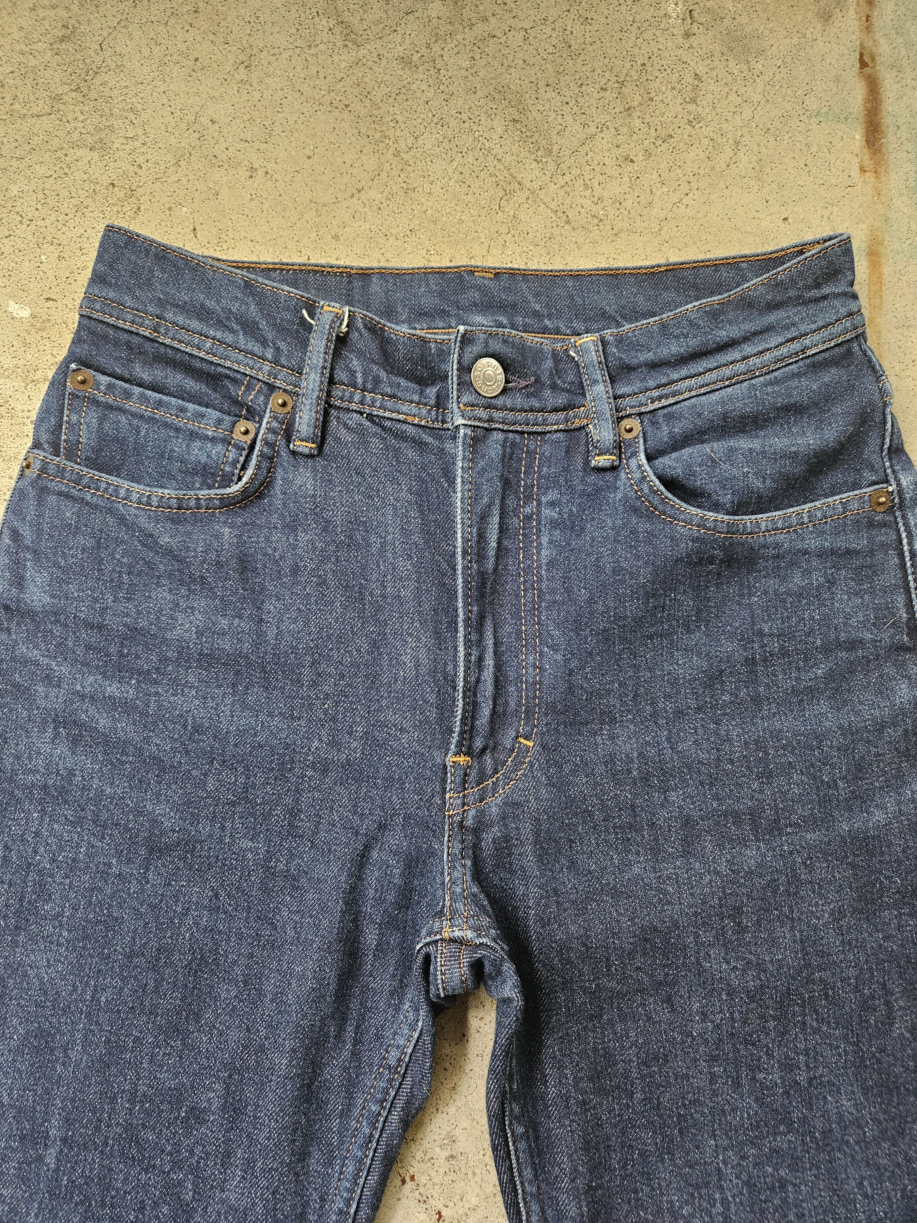 Acne Studios Melk Indigo Leather Back Patch Blue Denim Jeans Size US 26 / EU 42 - 5 Thumbnail