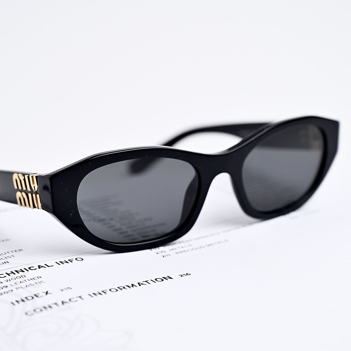 Miu Miu MIU MIU 0MU A03S SUNGLASSES Size ONE SIZE - 9 Thumbnail