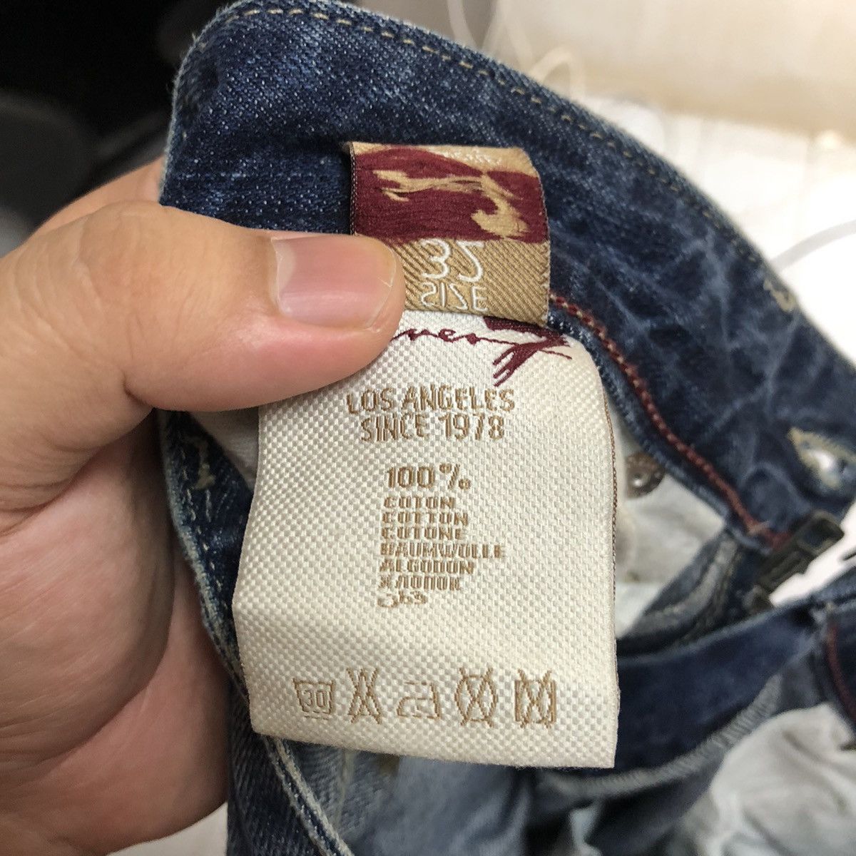 Seven 7 DL Seven 7 Blue Distressed Denim Pants #C204 Size US 32 / EU 48 - 21 Thumbnail