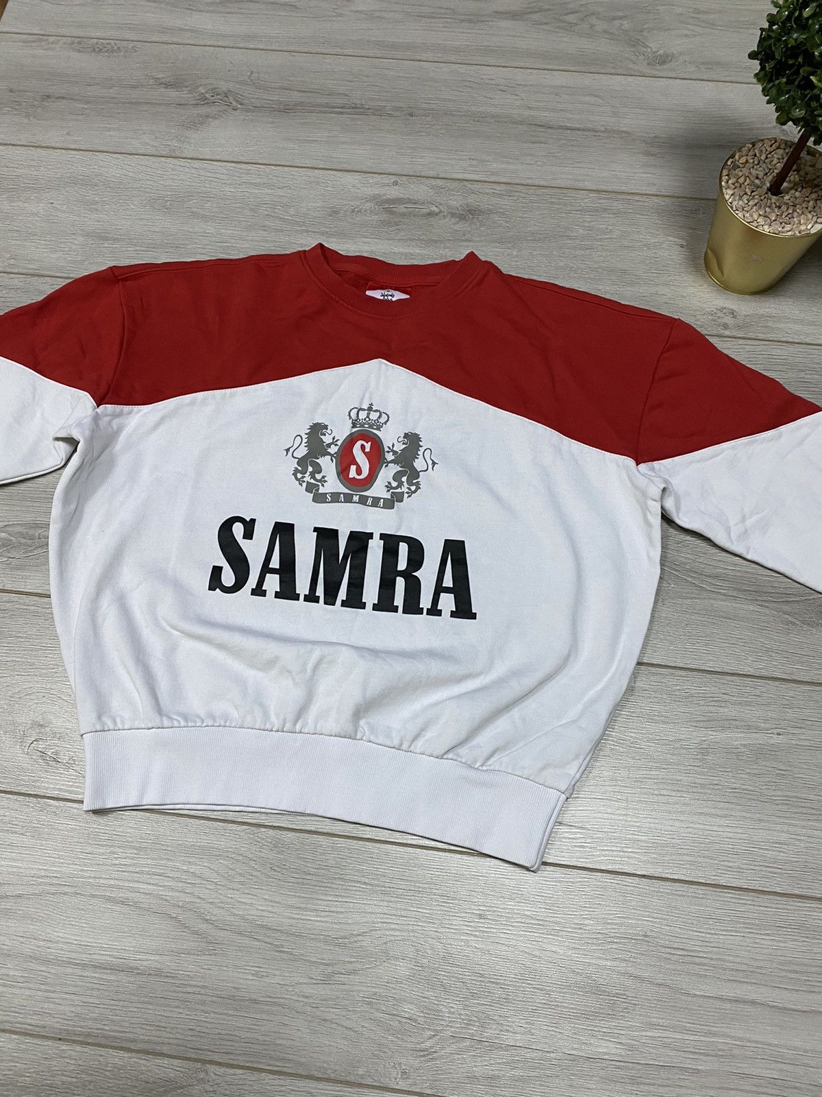 Vintage Marlboro Samra vintage big logo sweatshirt cigarette Size US L / EU 52-54 / 3 - 3 Thumbnail