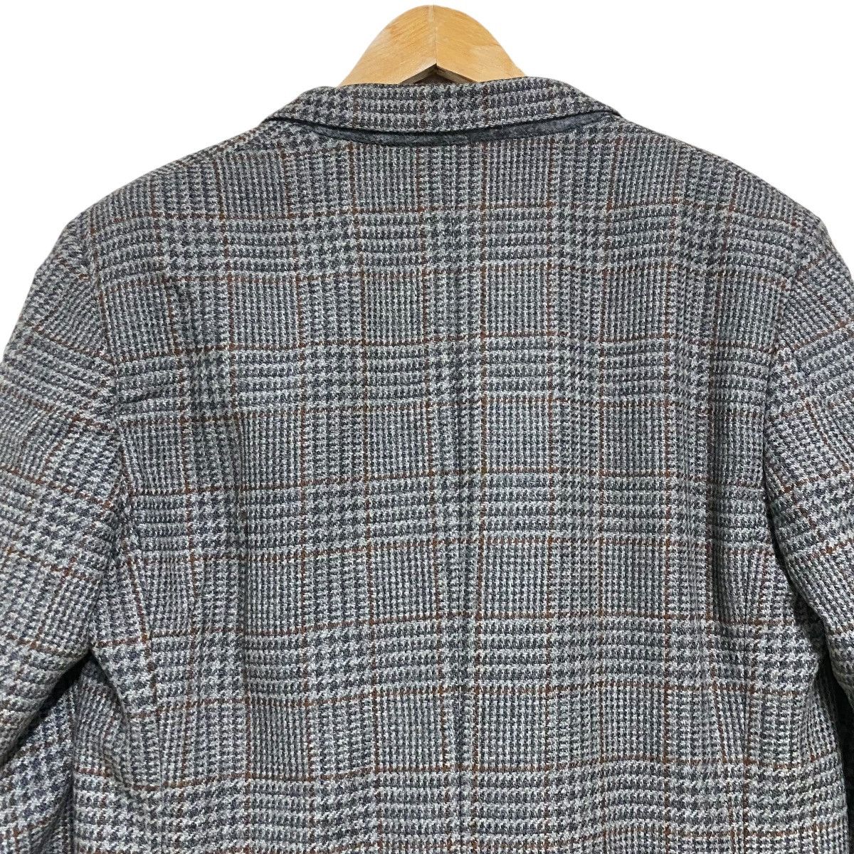 Celine Vintage Celine Houndstooth Checked Wool Blazer Jacket Size US L / EU 52-54 / 3 - 11 Thumbnail