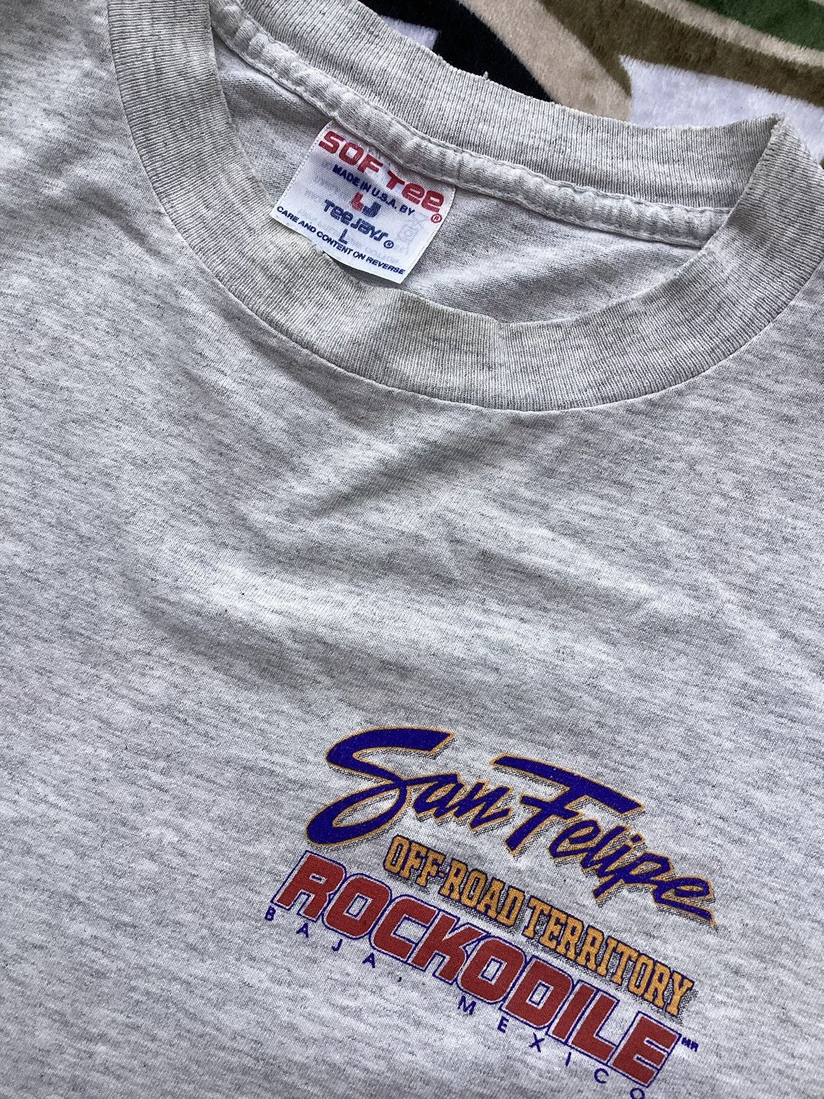 Vintage Vtg San Felipe off-road territory Baja Mexico MX racing Tee Size US L / EU 52-54 / 3 - 3 Thumbnail