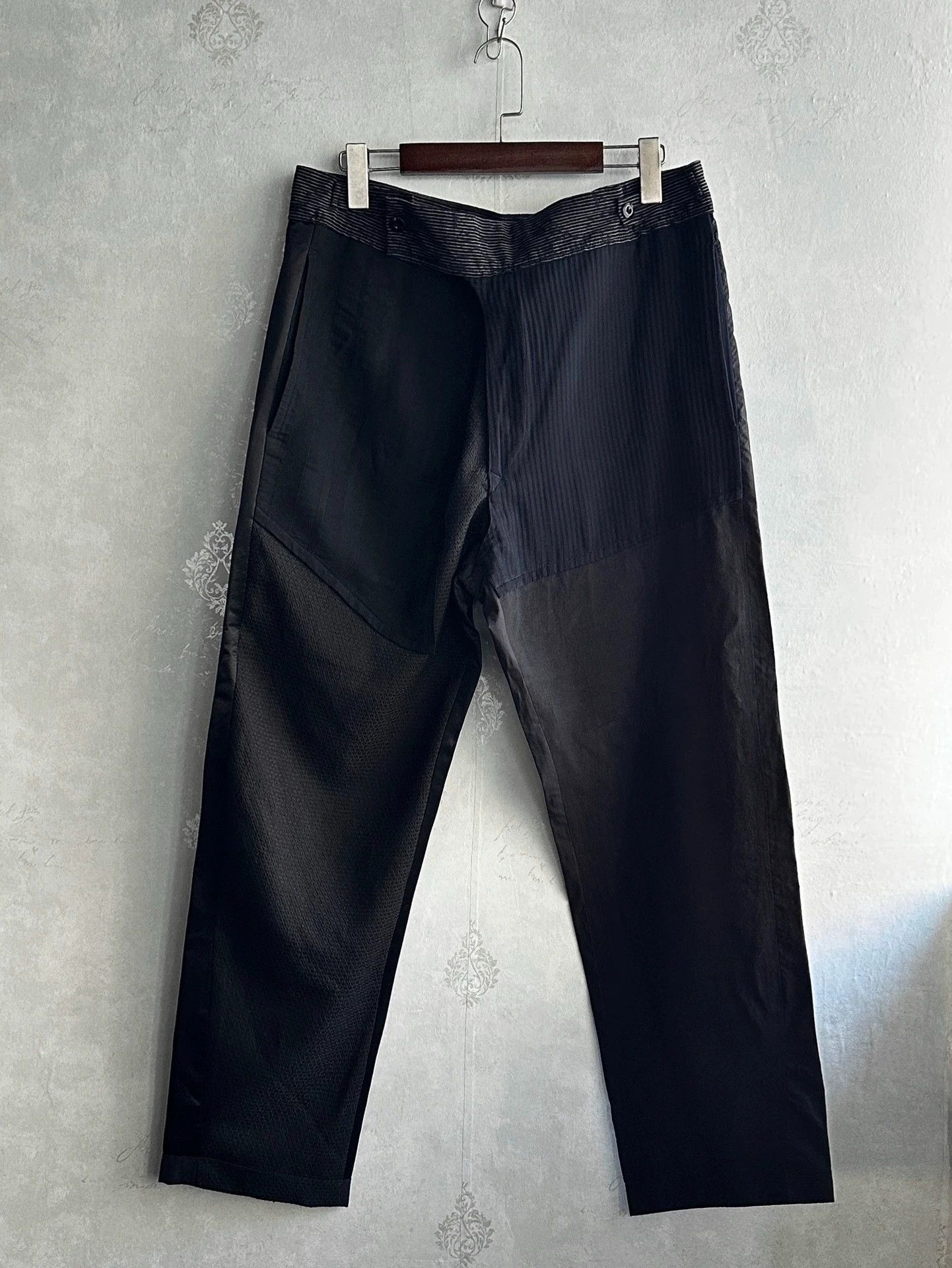 Ann Demeulemeester Ann Demeulemeester Multi-Material Patchwork Trousers Size US 38 / EU 54 - 2 Thumbnail