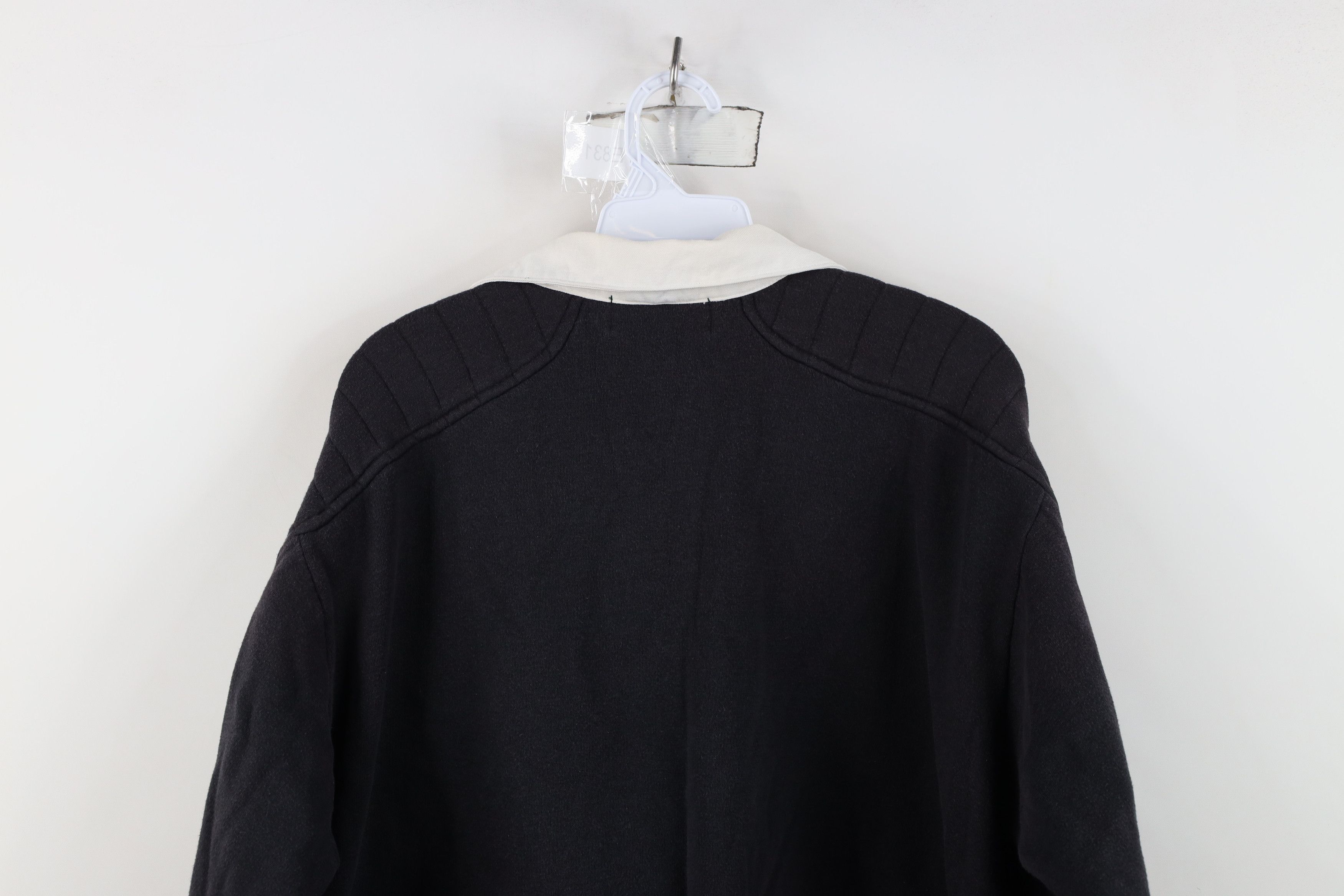 Vintage Vintage 90s Streetwear Striped Collared Rugby Sweatshirt Size XL / US 12-14 / IT 48-50 - 13 Thumbnail