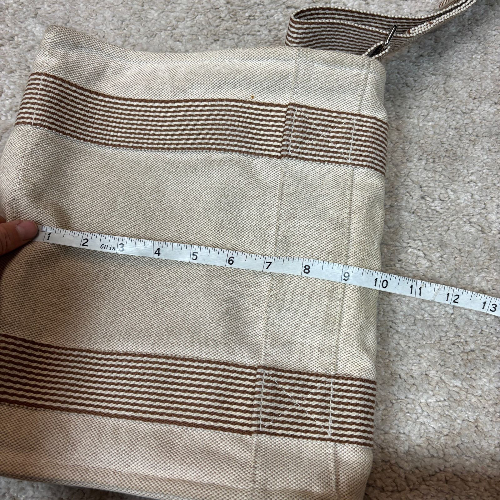 Hermes Hermes White Fourre Tout Besace PM Canvas Shoulder Bag Size ONE SIZE - 16 Thumbnail