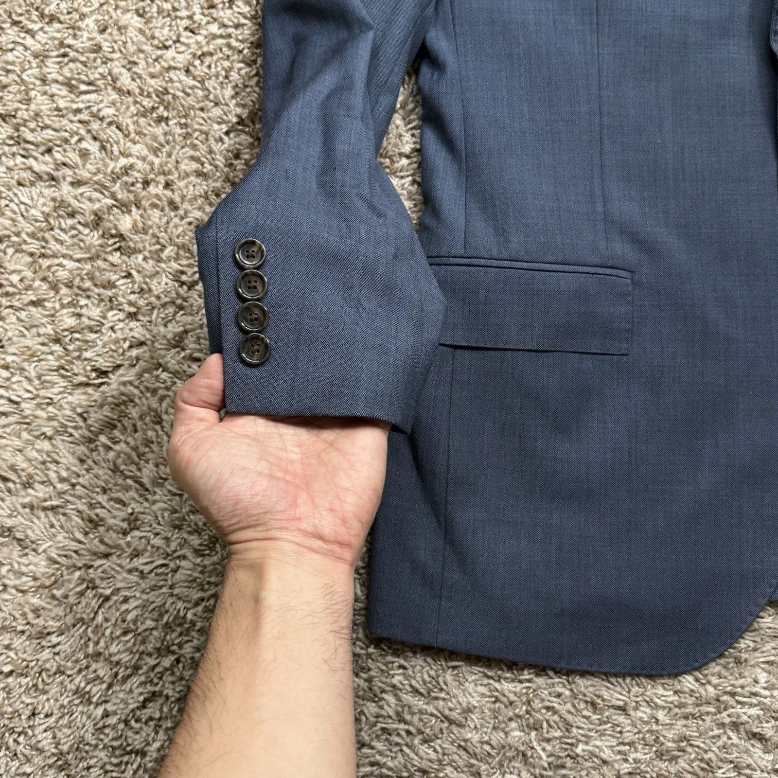 J.Crew J.Crew Ludlow Tollegno 1900 Wool Suit Blue Jacket 40R 30x30 Size 40R - 4 Thumbnail