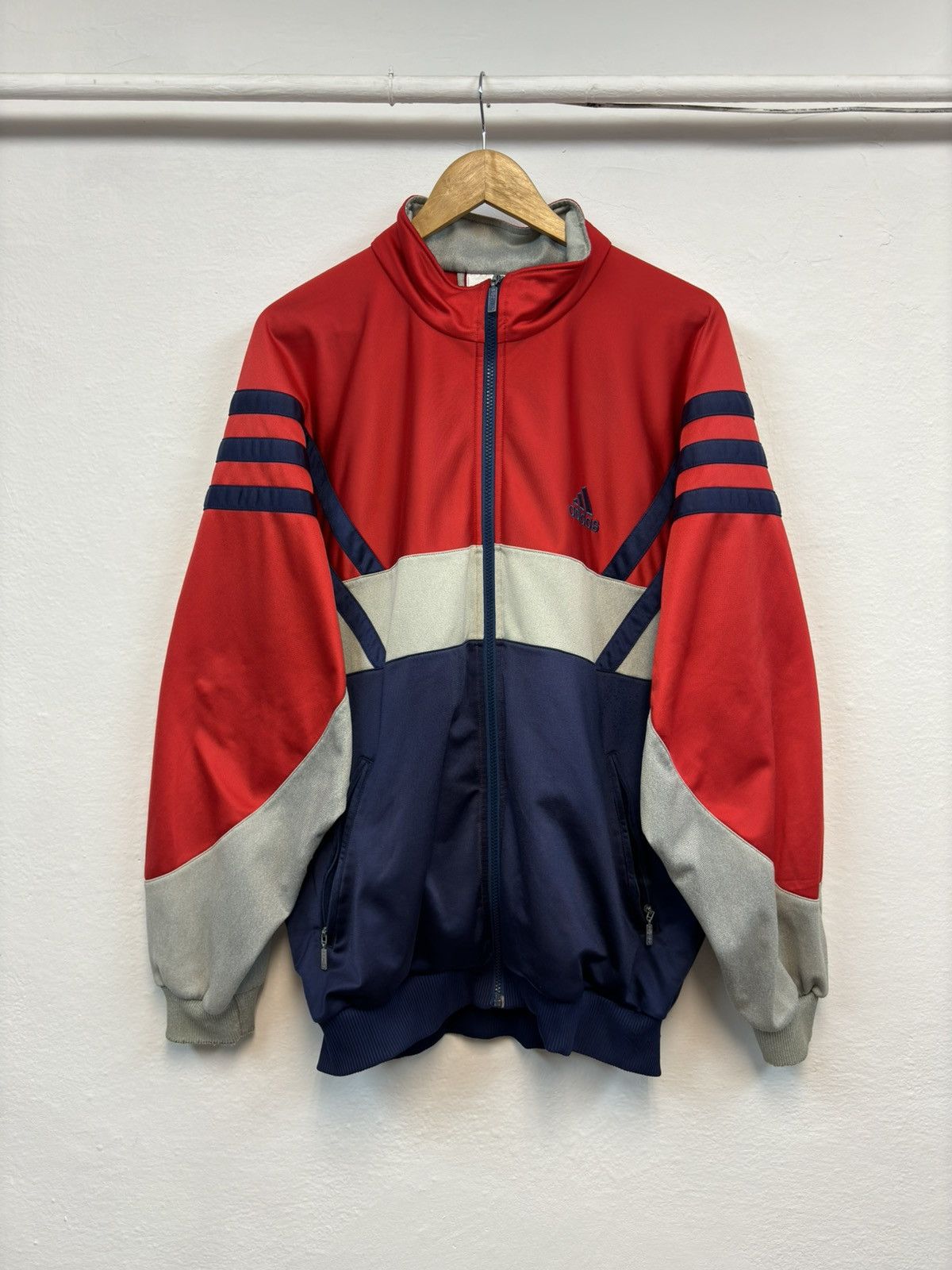 Adidas × Vintage Rare Retro 90’s Adidas Vintage Zip Anorak Jacket Boxy Rap Size US XL / EU 56 / 4 - 3 Thumbnail