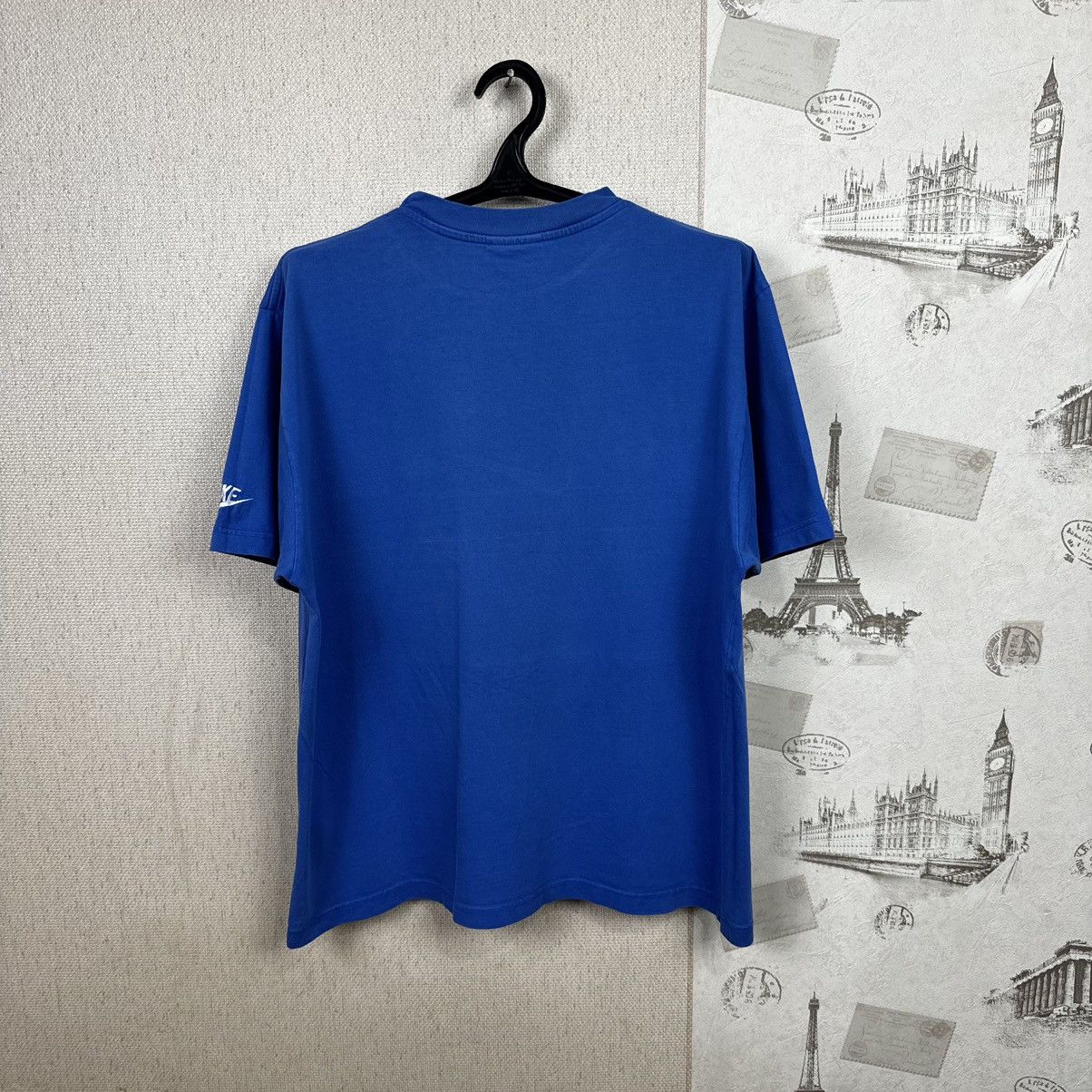 Nike × Vintage Vintage 90s Nike Premier T shirt Blue Centre Logo M Size US M / EU 48-50 / 2 - 17 Thumbnail