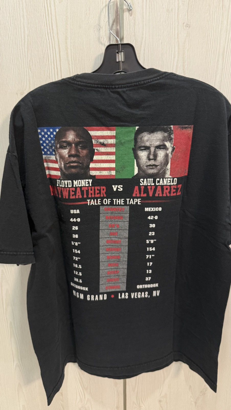 All Sport 2013 Mayweather vs Canelo MGM Grand Las Vegas Size L Size US L / EU 52-54 / 3 - 4 Thumbnail