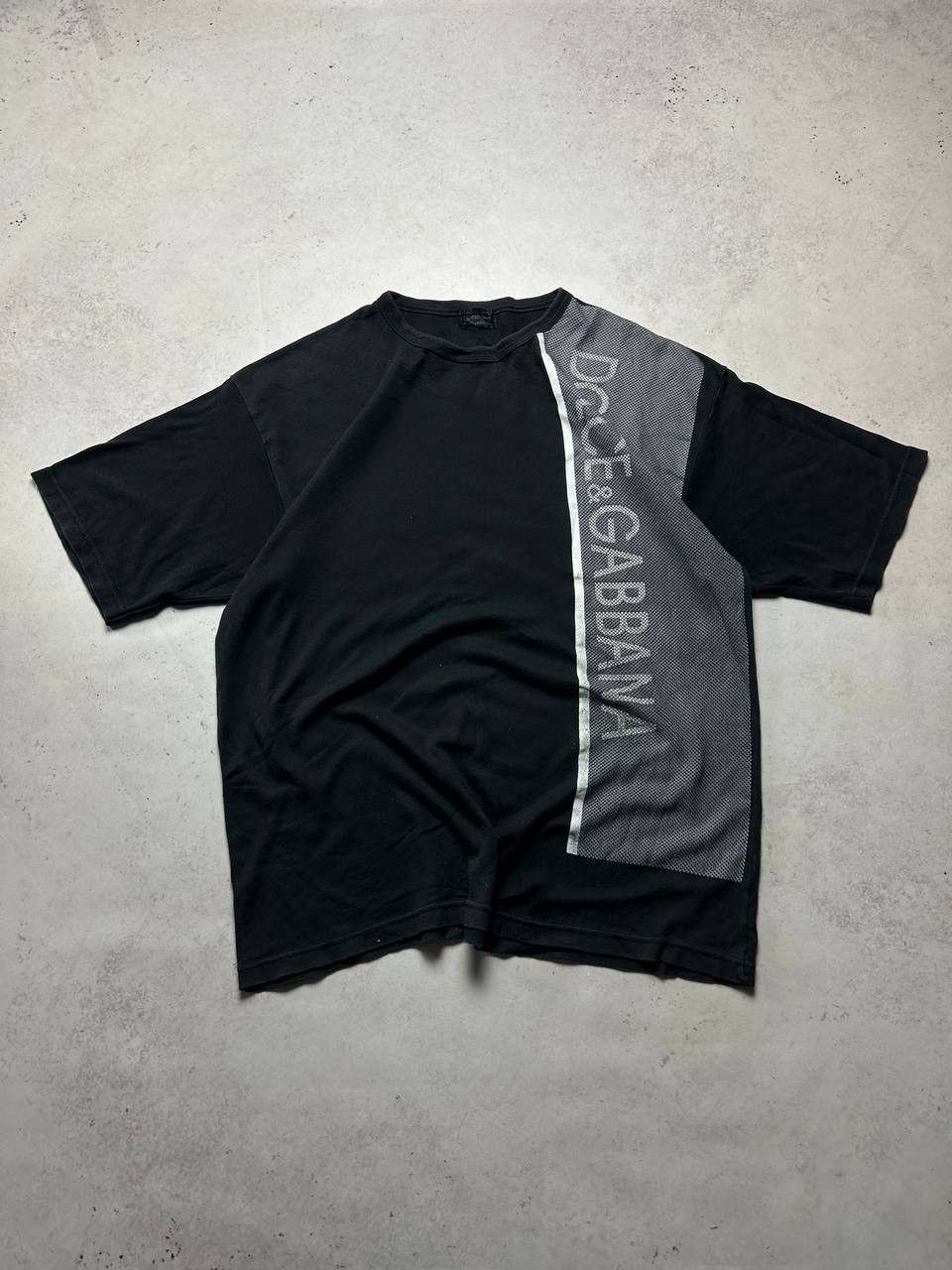 Vintage Dolce&Gabbana Big Logo Mesh Boxy T-shirt Y2K L