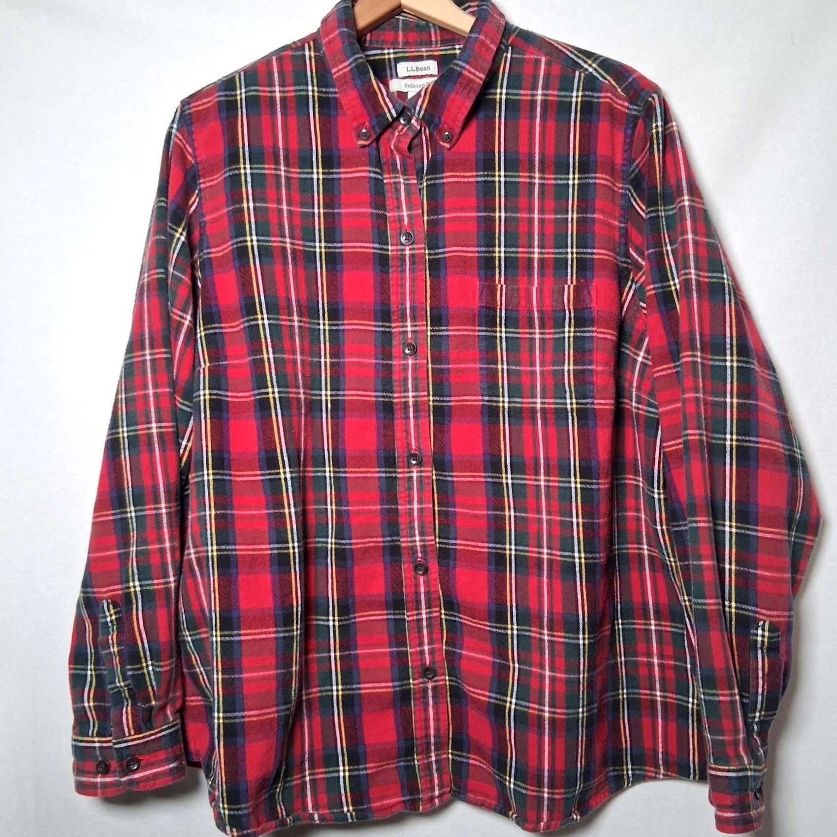 Vintage VINTAGE LL Bean Flannel Shirt Women 1X Red Scotch Plaid Royal Stewart Tartan Shirt Size XL / US 12-14 / IT 48-50 - 2 Thumbnail