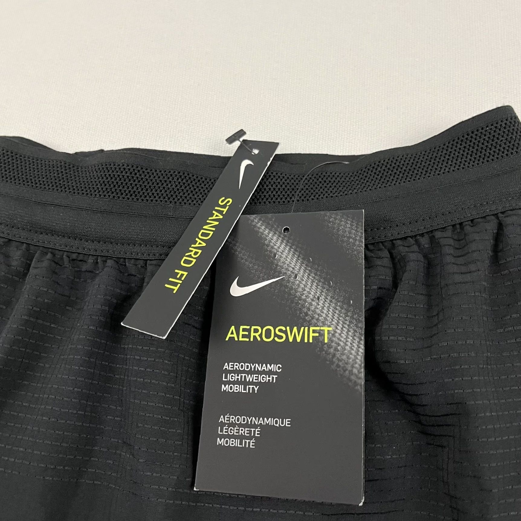 Nike Nike AeroSwift Shorts Men Large x 2" Lined Active Running Black AQ5257-010 Size US 33 - 3 Thumbnail