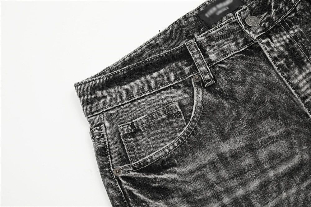 Japanese Brand × Jean Heavy washed distressed American retro straight jeans Size US 34 / EU 50 - 6 Thumbnail