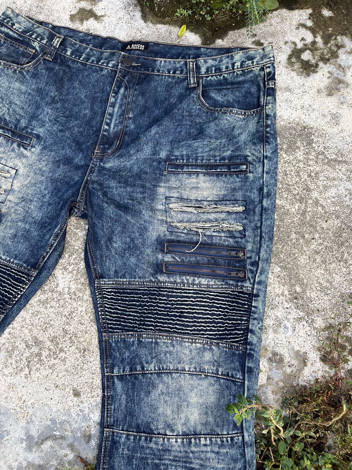If Six Was Nine × Japanese Brand × Le Grande Bleu (L.G.B.) Baggy Crazy LGB Inspired Denim Size US 38 / EU 54 - 13 Thumbnail