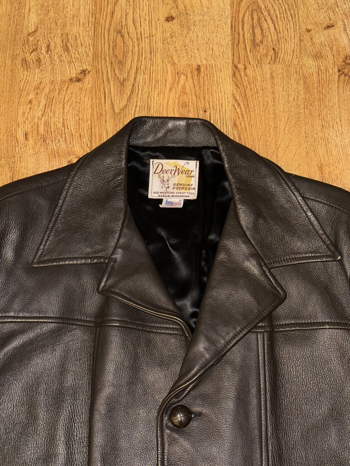 Other VTG Deer Wear Brand Mid Western Sport Togs Deerskin Leather Size US XL / EU 56 / 4 - 2 Thumbnail