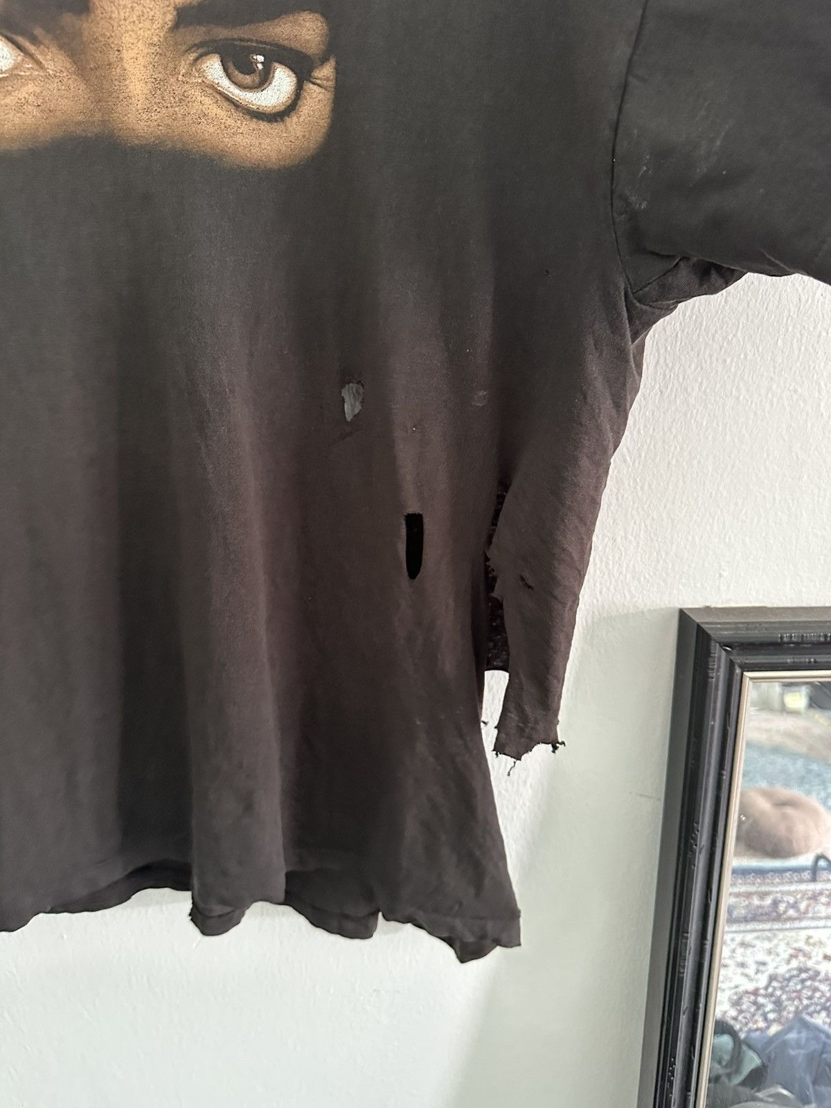Vintage Vintage Michael Jackson Dangerous 1992 distressed Tee Size US XL / EU 56 / 4 - 4 Thumbnail