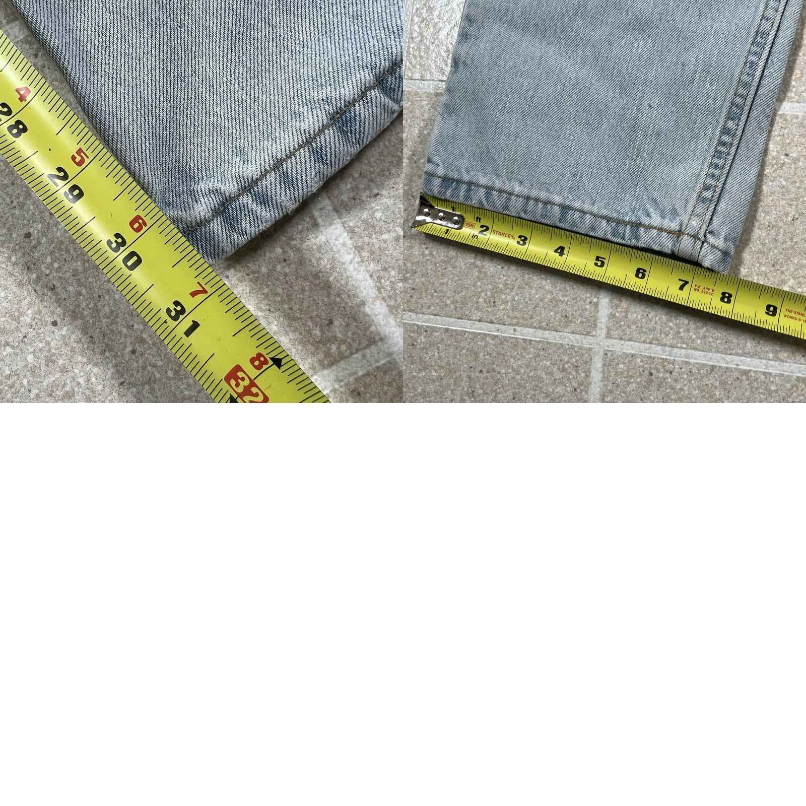 Levi's VINTAGE Levi's 505 Light Wash Jeans Distressed Straight Men XS? Wait Size US 31 - 9 Thumbnail
