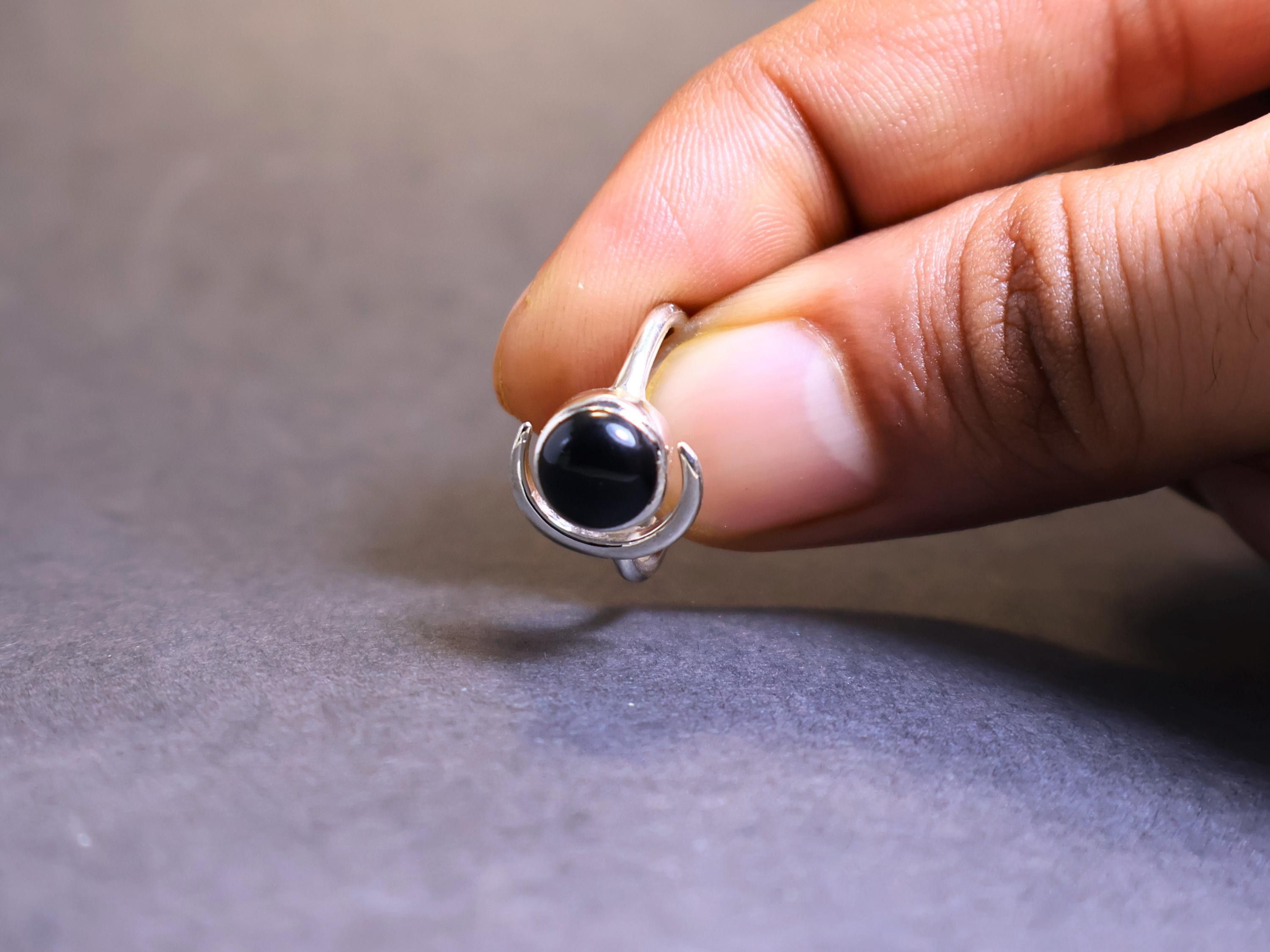 Handmade Black Onyx Ring, 925 Sterling Silver Handmade Jewelry, Gifts Size ONE SIZE - 9 Thumbnail