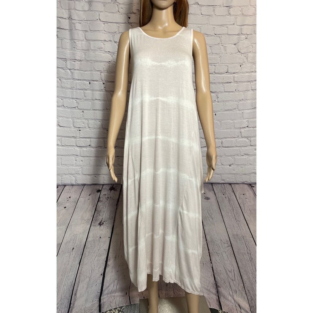 Other NWT New MADE IN ITALY Tie Dye Scoop Bottom Jersey Midi Dres Size ONE SIZE - 2 Thumbnail