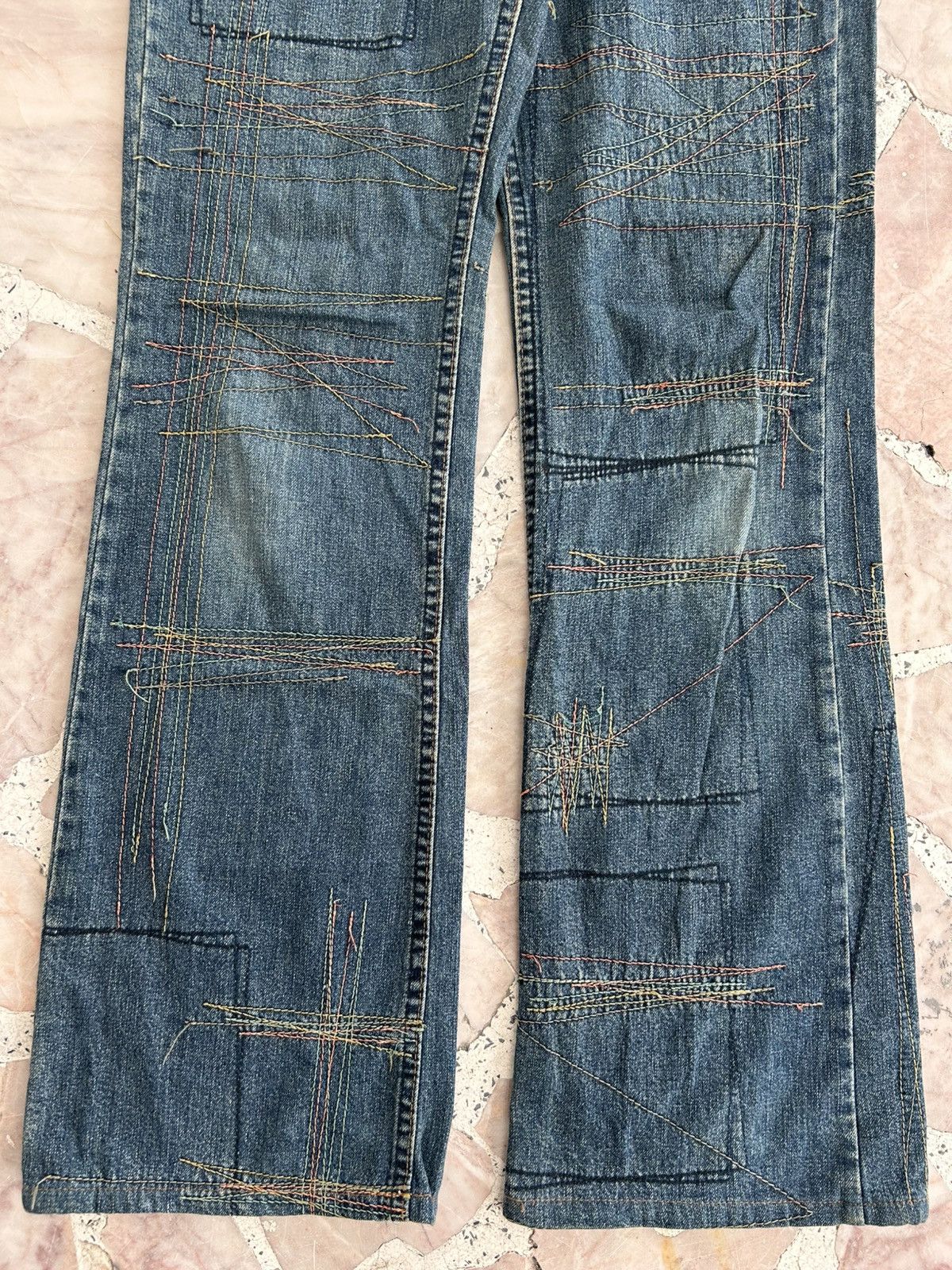 Hysteric Glamour Kinky Hysterics Sashiko Japan Vintage Denim Size US 28 / EU 44 - 4 Thumbnail