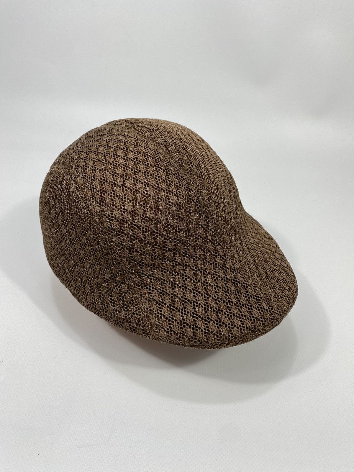 Vintage Vintage Mesh Guipure Material Flat Cap Sport Hat Size ONE SIZE - 4 Thumbnail