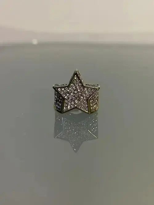 Other Rhinestone Star Ring (gold) Size ONE SIZE - 1 Thumbnail