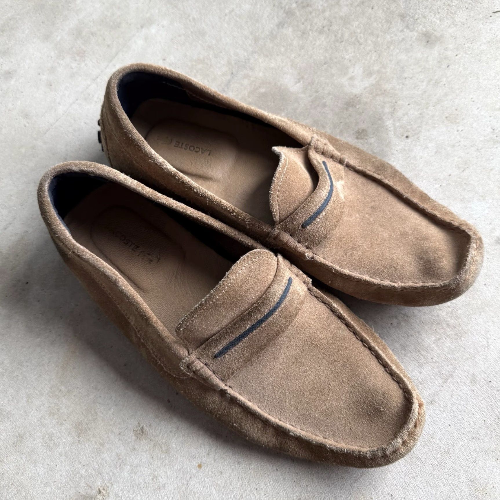 Lacoste Lacoste Concours Loafers Dress Men 10 Leather Brown Suede Leather D Upper Slip On Vintage No Size US 9 / EU 42 - 2 Thumbnail