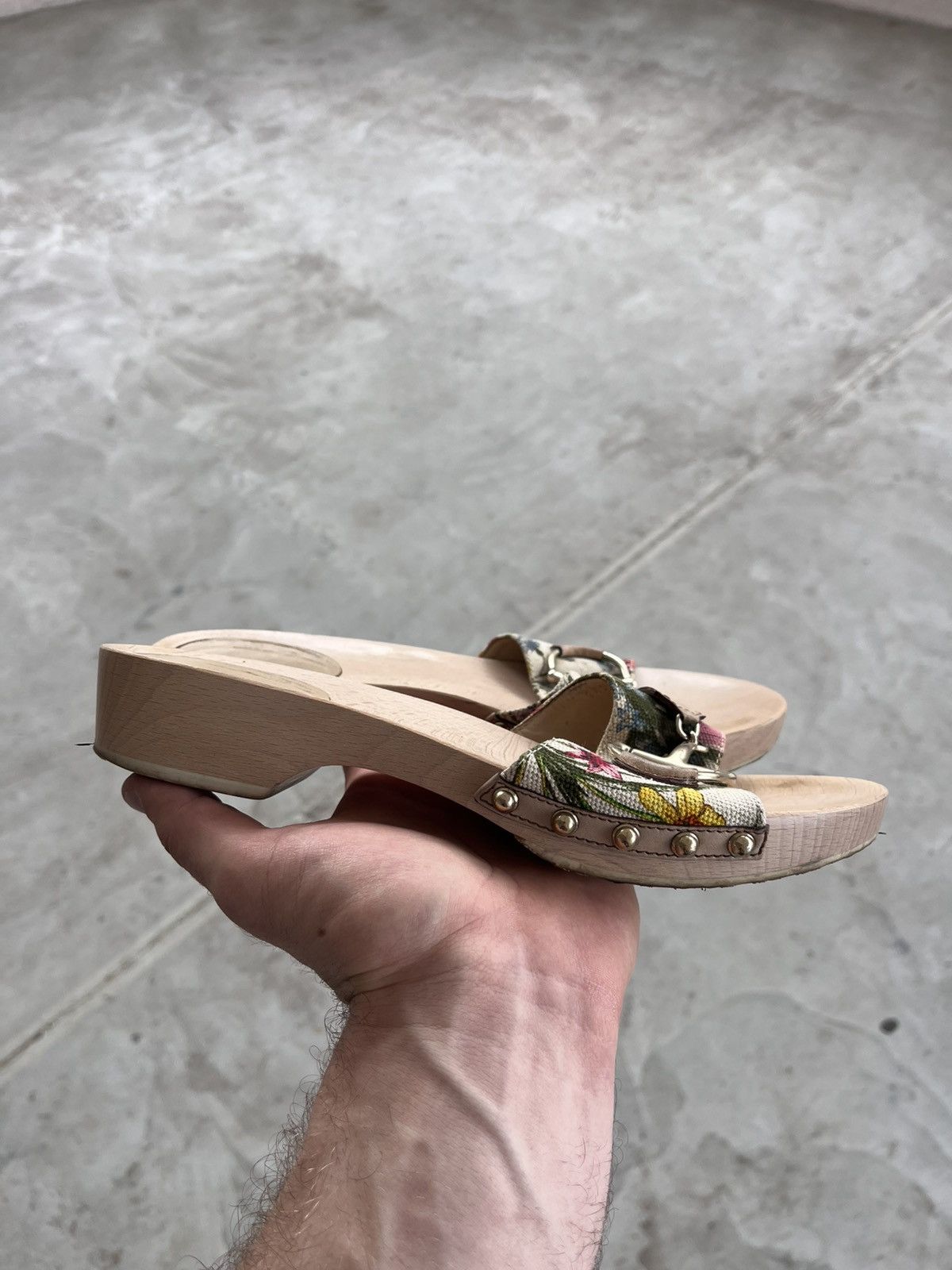 Gucci Rare Gucci Wooden Platform Sandals Luxury Avant-Garde Y2K Size US 9.5 / IT 39.5 - 2 Thumbnail