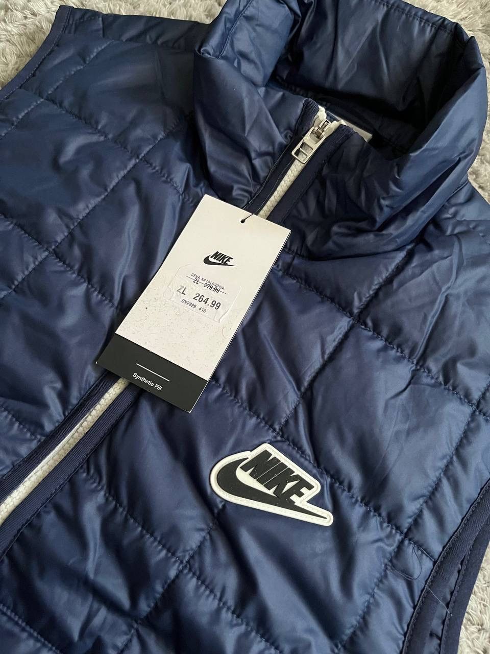 Nike × Vintage New Nike Logo Swoosh Oversize Vest Drill Size US M / EU 48-50 / 2 - 10 Thumbnail