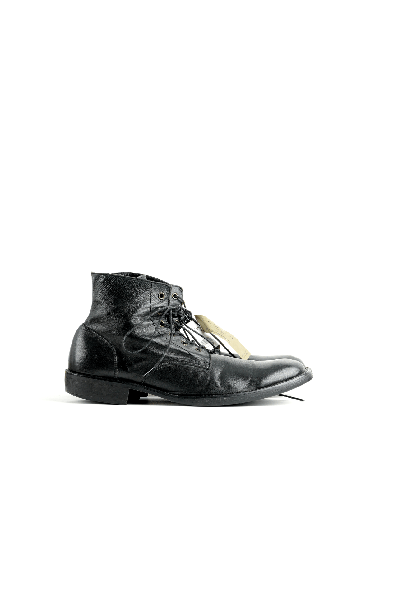 Yohji Yamamoto Pour Homme Lace-up Leather Ankle Boots Size US 8 / EU 41 - 1 Thumbnail