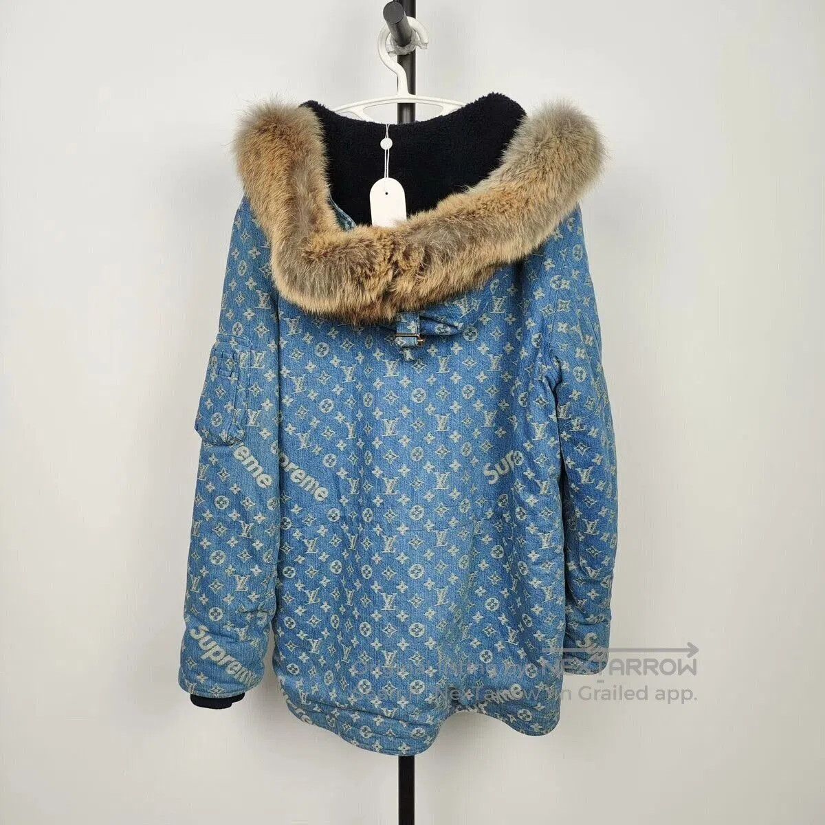 Louis Vuitton Louis Vuitton x Supreme Denim Long Jacket. Size US M / EU 48-50 / 2 - 2 Thumbnail