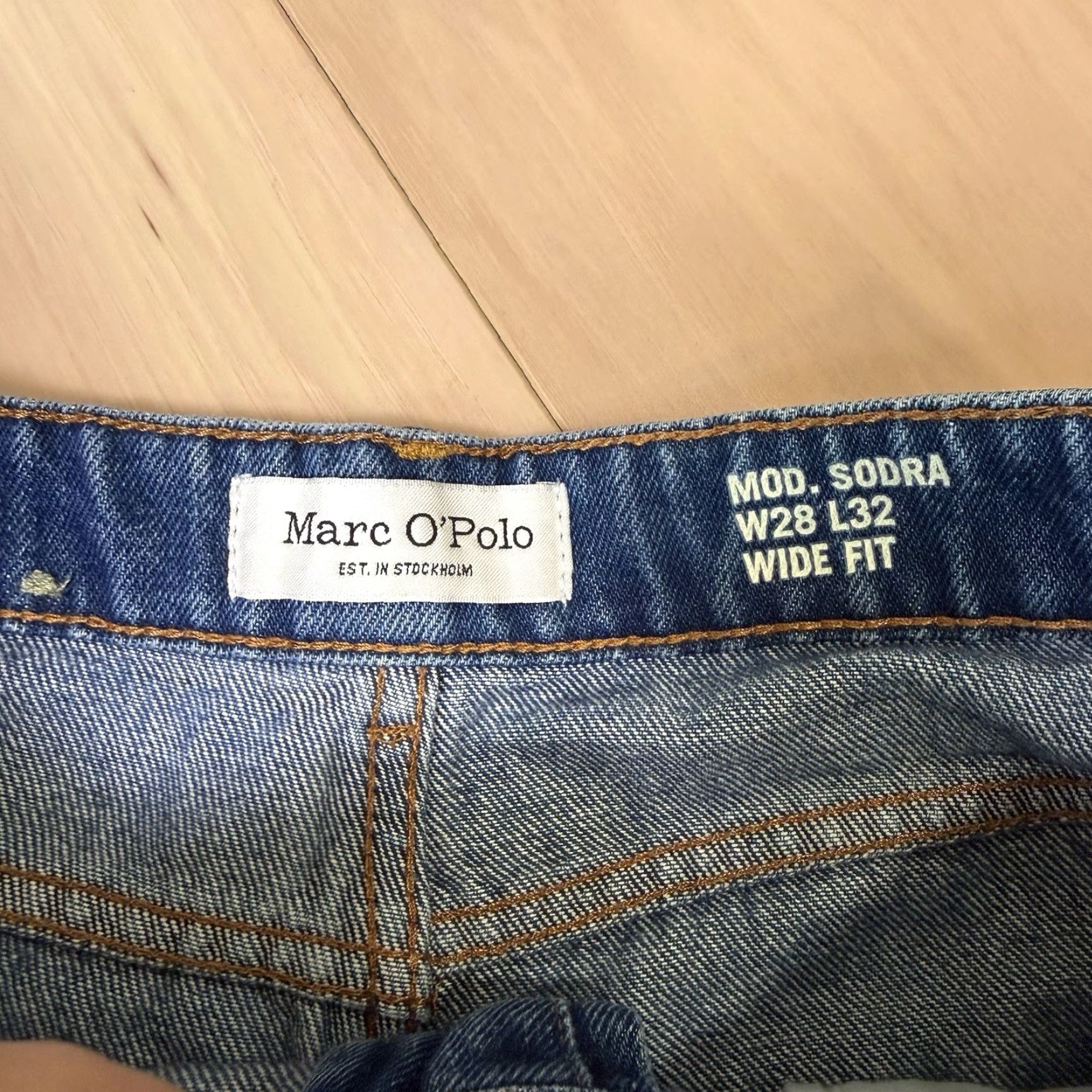 Marc O'Polo Marc O'Polo Sodra Jeans Women's 28 Blue Wide Leg High Rise Vintage? No Shirt Jeans Men? Size 28" / US 6 / IT 42 - 6 Thumbnail