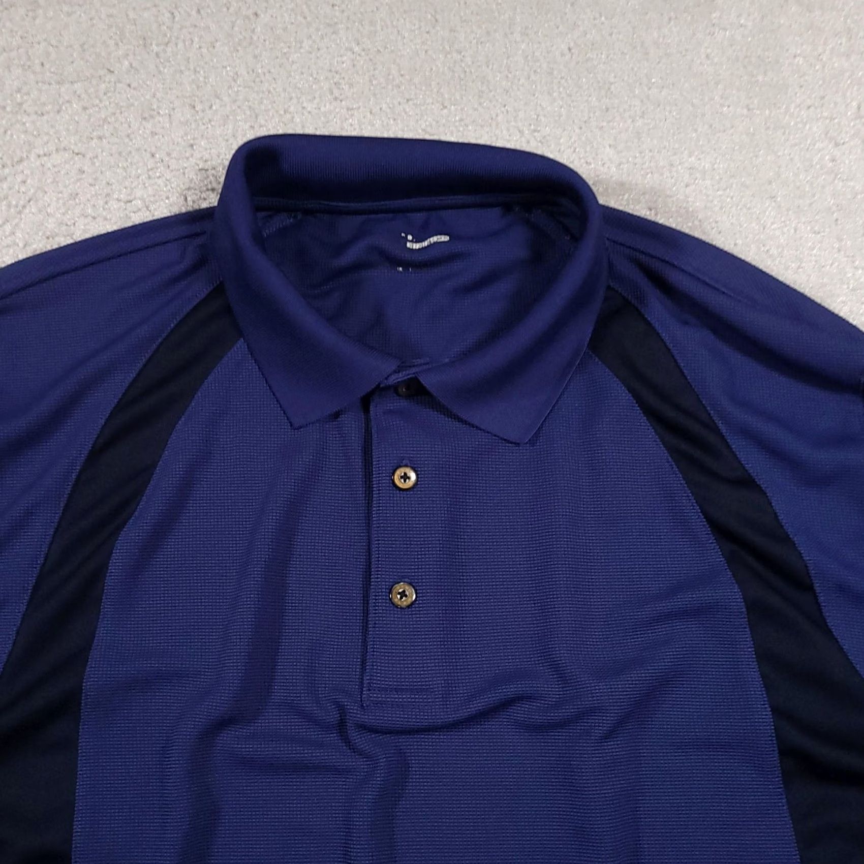 Vintage Grand Slam Polo Shirt Mens Large Golf Tennis Classic Blue Polo Short Sleeve Moisture Wicking Breathable Performance Size US L / EU 52-54 / 3 - 3 Thumbnail