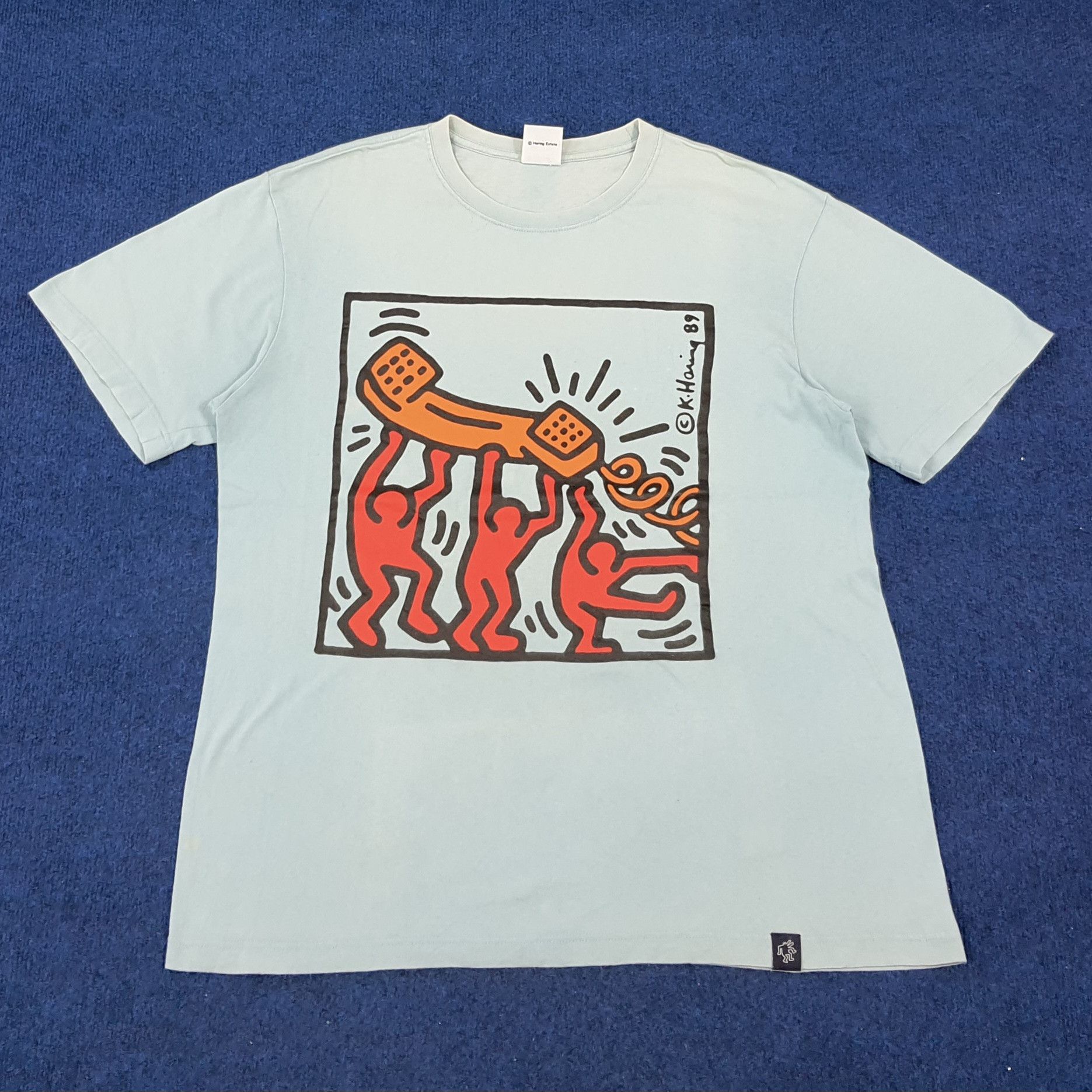 Keith Haring × Vintage Vintage Keith Haring Streetwear Tshirt Size US L / EU 52-54 / 3 - 1 Thumbnail