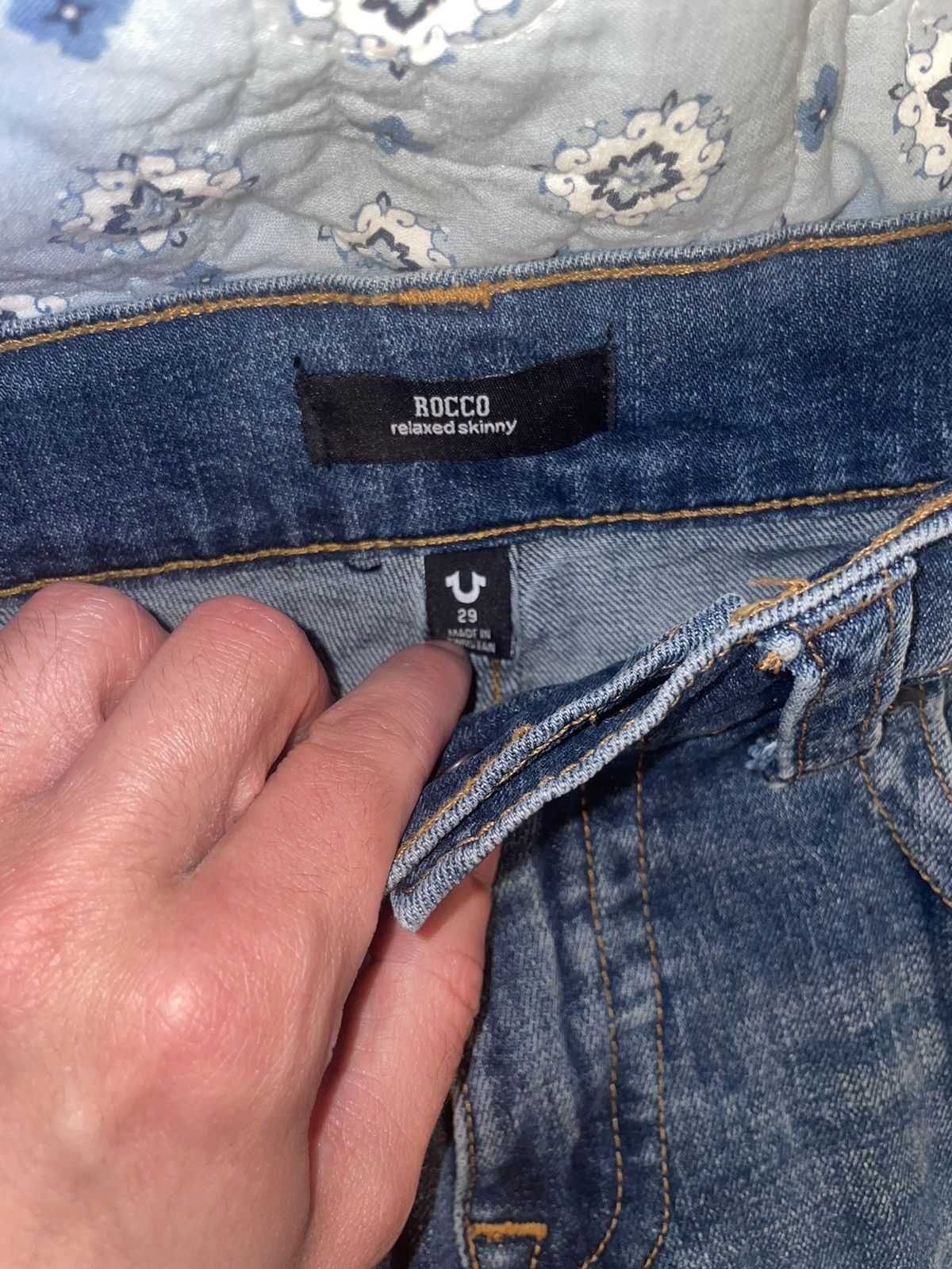 True Religion Rocco Relaxed Skinny Jeans Size US 29 - 4 Thumbnail