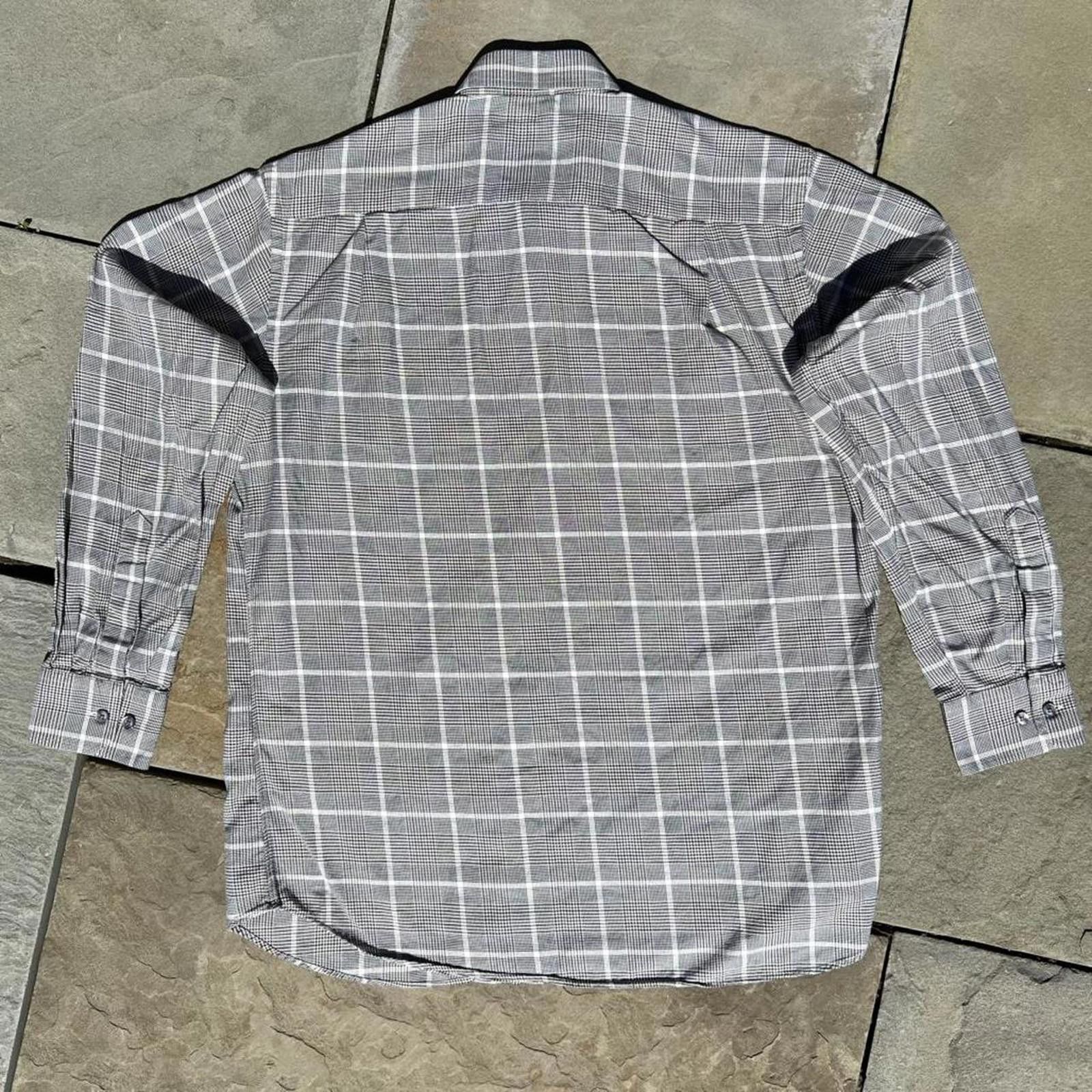 Vintage Vintage Y2K Black/White/Brown Houndstooth Plaid Button Down Size US L / EU 52-54 / 3 - 5 Thumbnail