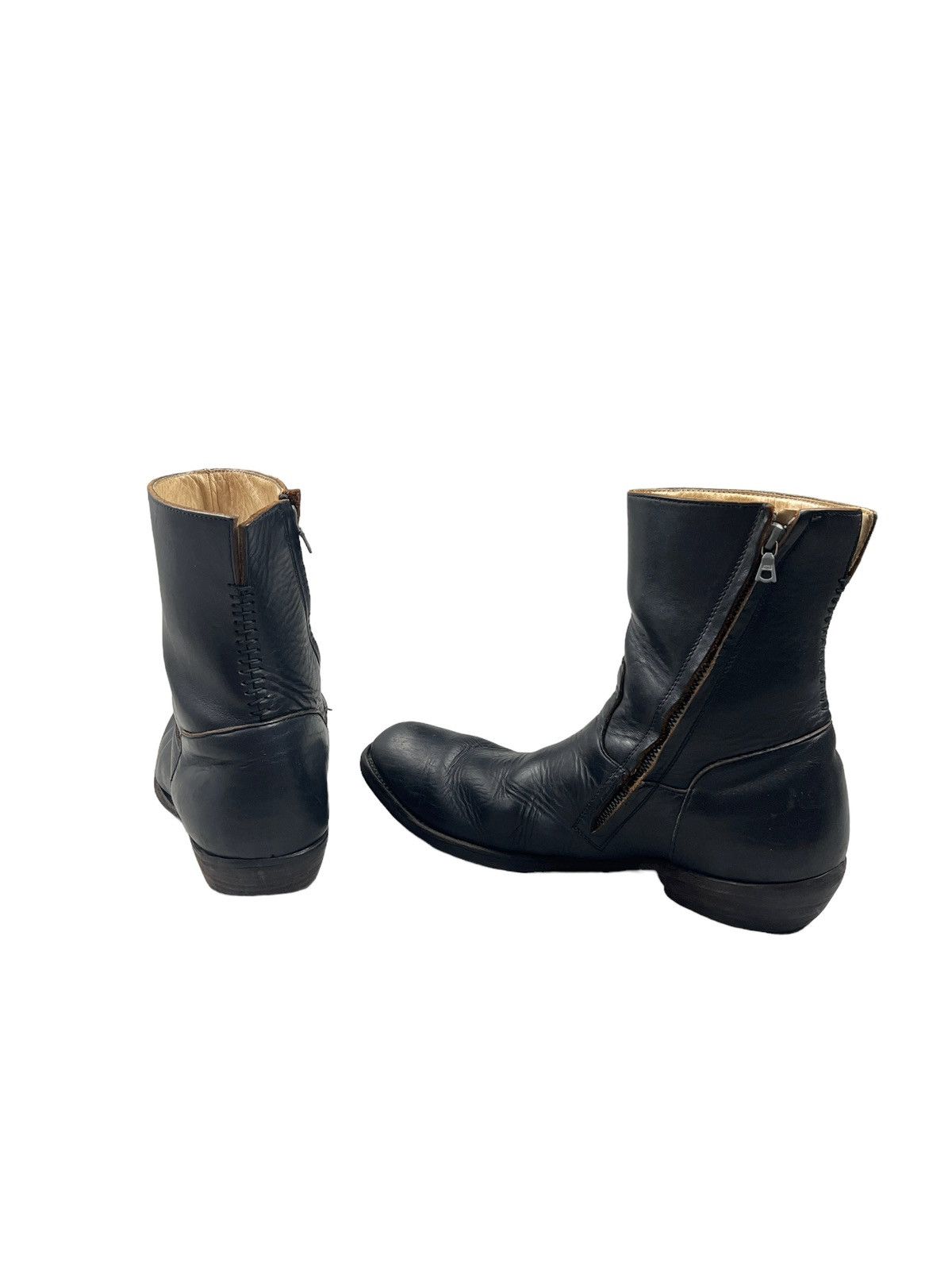 The Viridi-anne The Veridi-anne Side Zipper Leather Boots Size US 11 / EU 44 - 2 Thumbnail