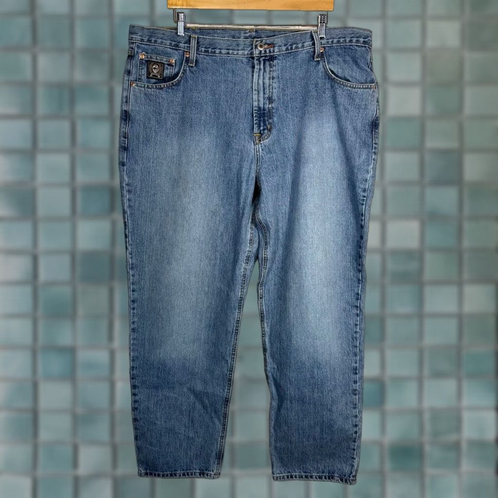 Vintage Cinch Jeans Mens Black Label Medium Wash 40x32 Straight 5-Pocket Denim Western Modern Casual Size US 40 / EU 56 - 1 Thumbnail