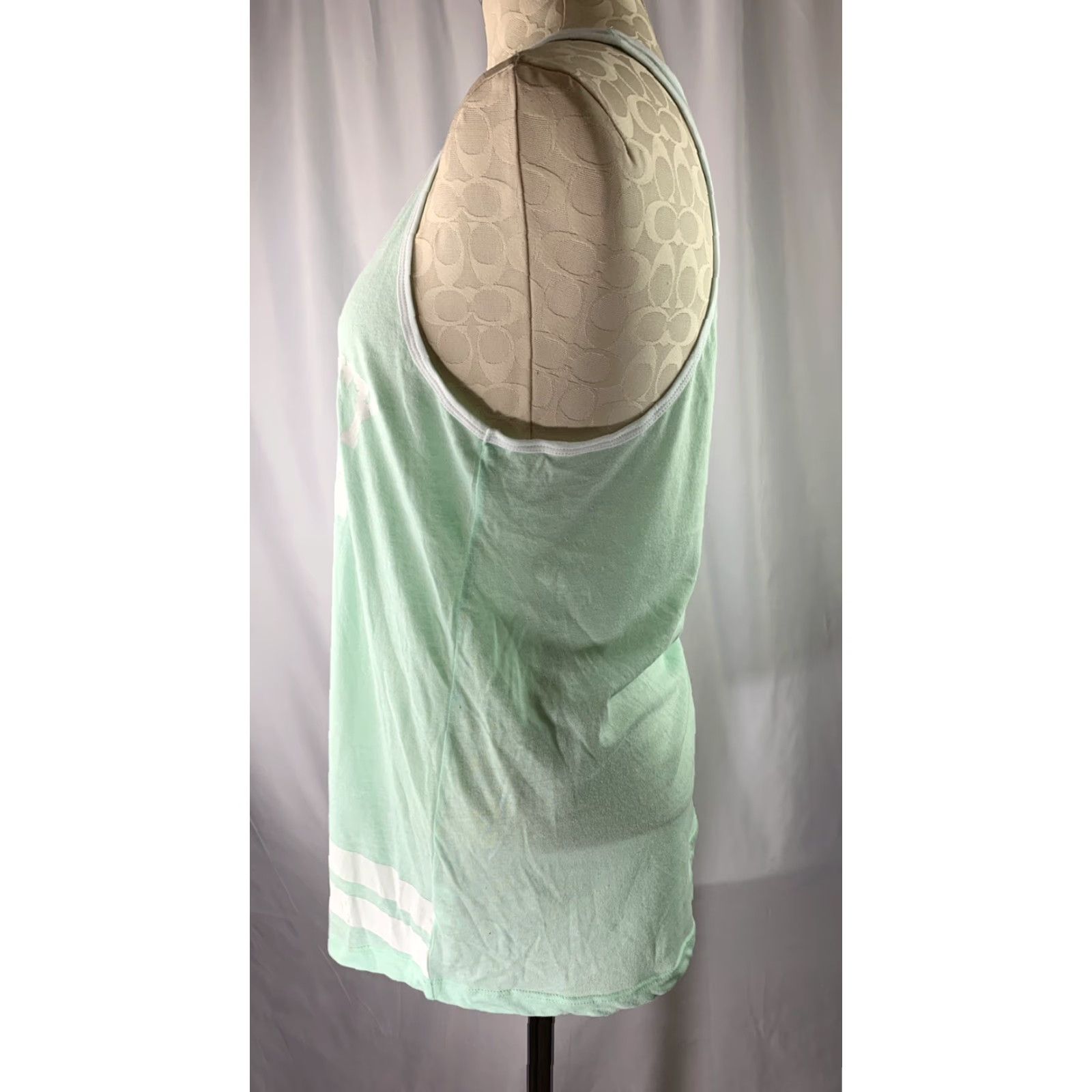 Vintage VINTAGE XL Exist Women's Tank - Ocean City NJ Atlantic Coast Floral Green Sleeveless Tunic Size XL / US 12-14 / IT 48-50 - 4 Thumbnail