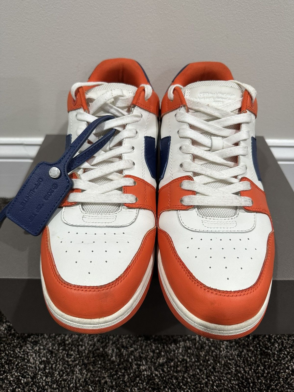 Off-White Off-White Virgil Abloh OOO Out Of Office Orange/Blue Sneaker Size US 12 / EU 45 - 5 Thumbnail