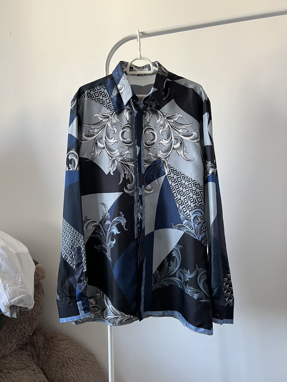 Versace Vintage 90s Versace Shirt Button Up Size US L / EU 52-54 / 3 - 7 Thumbnail