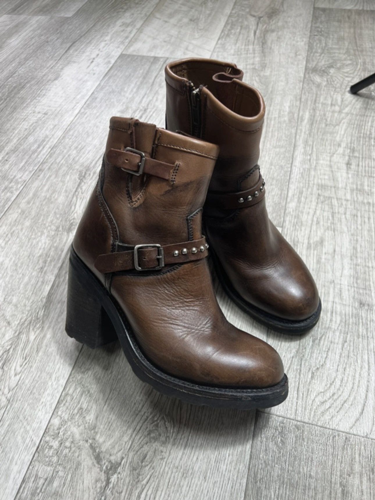 ASH Vintage ASH Leather Avant Garde Boots AirStep.98 Style Y2k Size US 9 / IT 39 - 3 Thumbnail