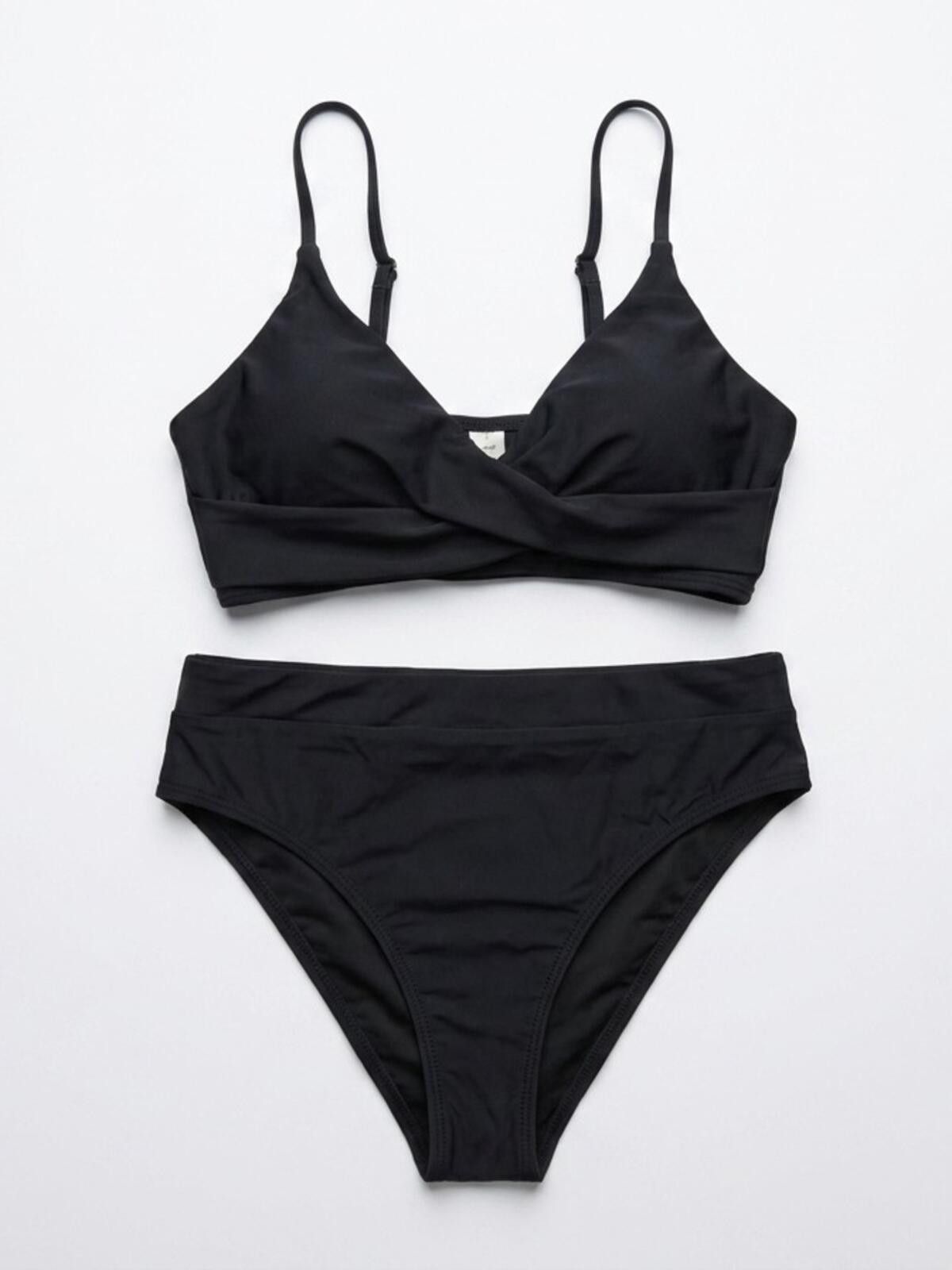 Other Black Women's Bikini Set - Classic High-Waist Swim Size ONE SIZE - 1 Thumbnail
