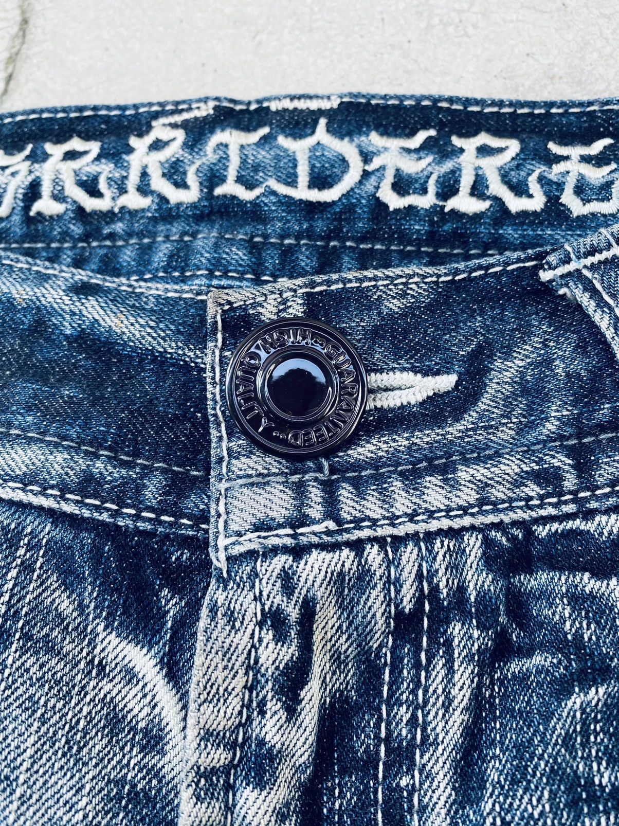 Japanese Brand Vintage Sorridere Flared Distressed Denim Pants Size US 34 / EU 50 - 12 Thumbnail