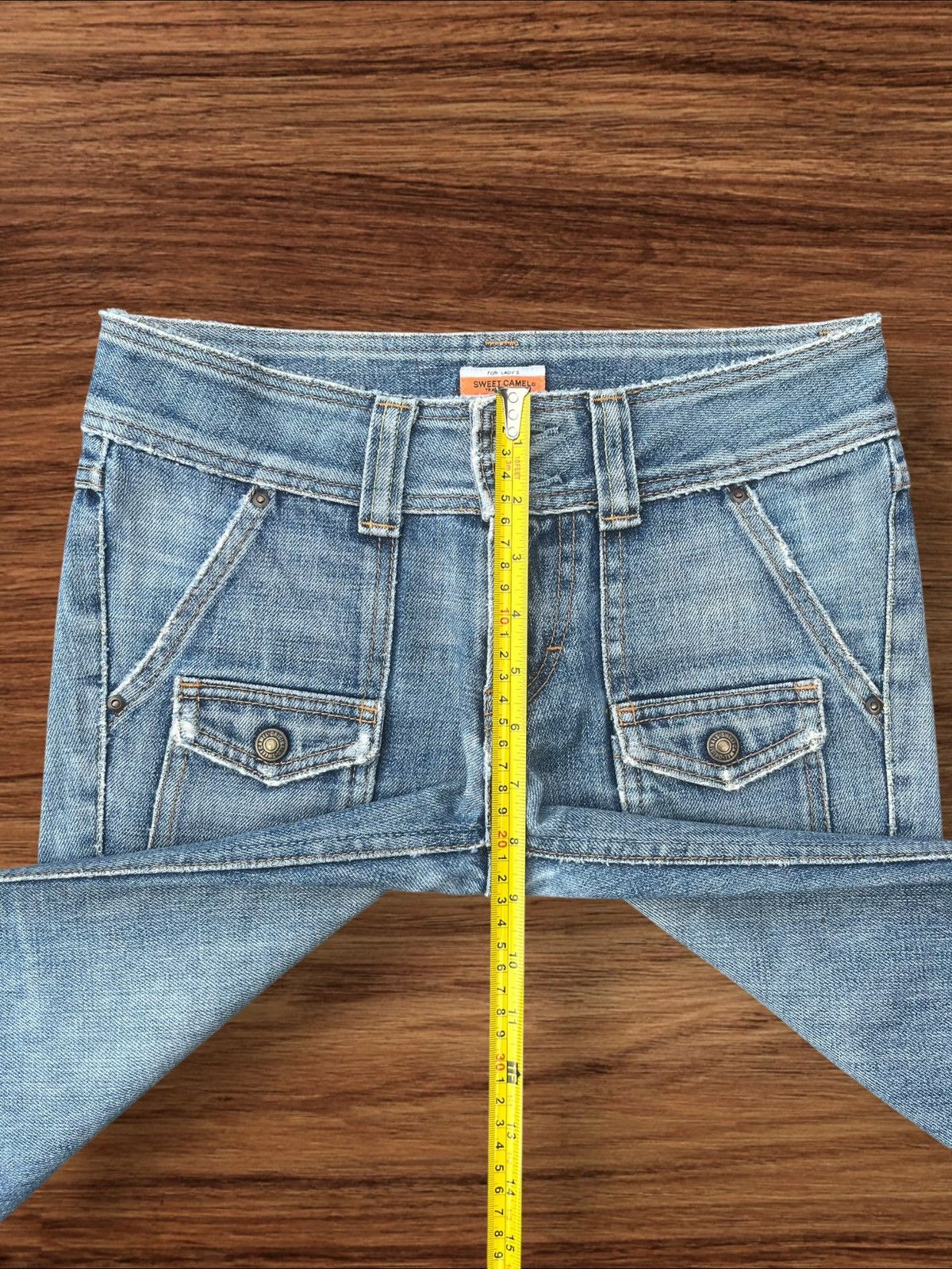 Japanese Brand Vintage Japanese Brand Bell Bottom Distressed Flare Jeans Size 28" / US 6 / IT 42 - 12 Thumbnail
